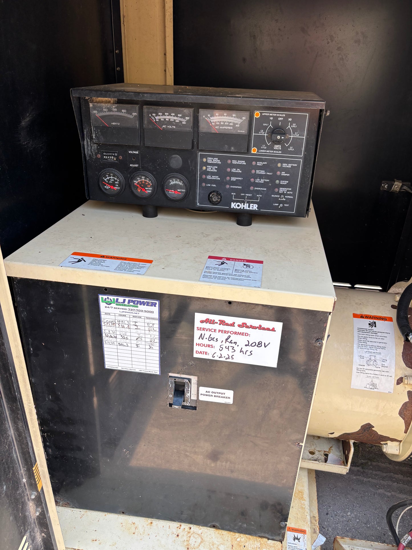 Kohler 60kw 75Kva Natural Gas/Propane Generator