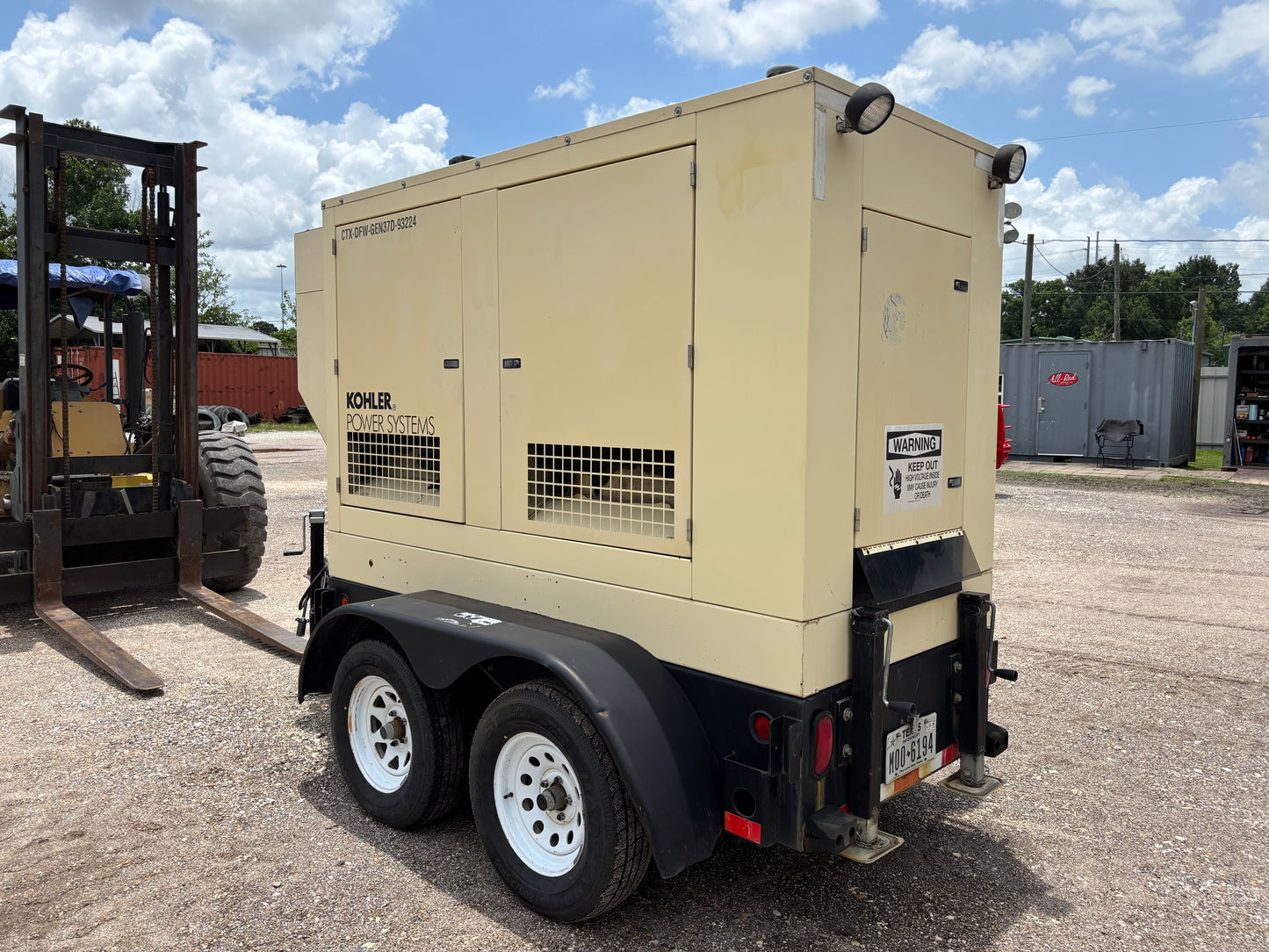 Kohler 37kw Diesel Portable Generator