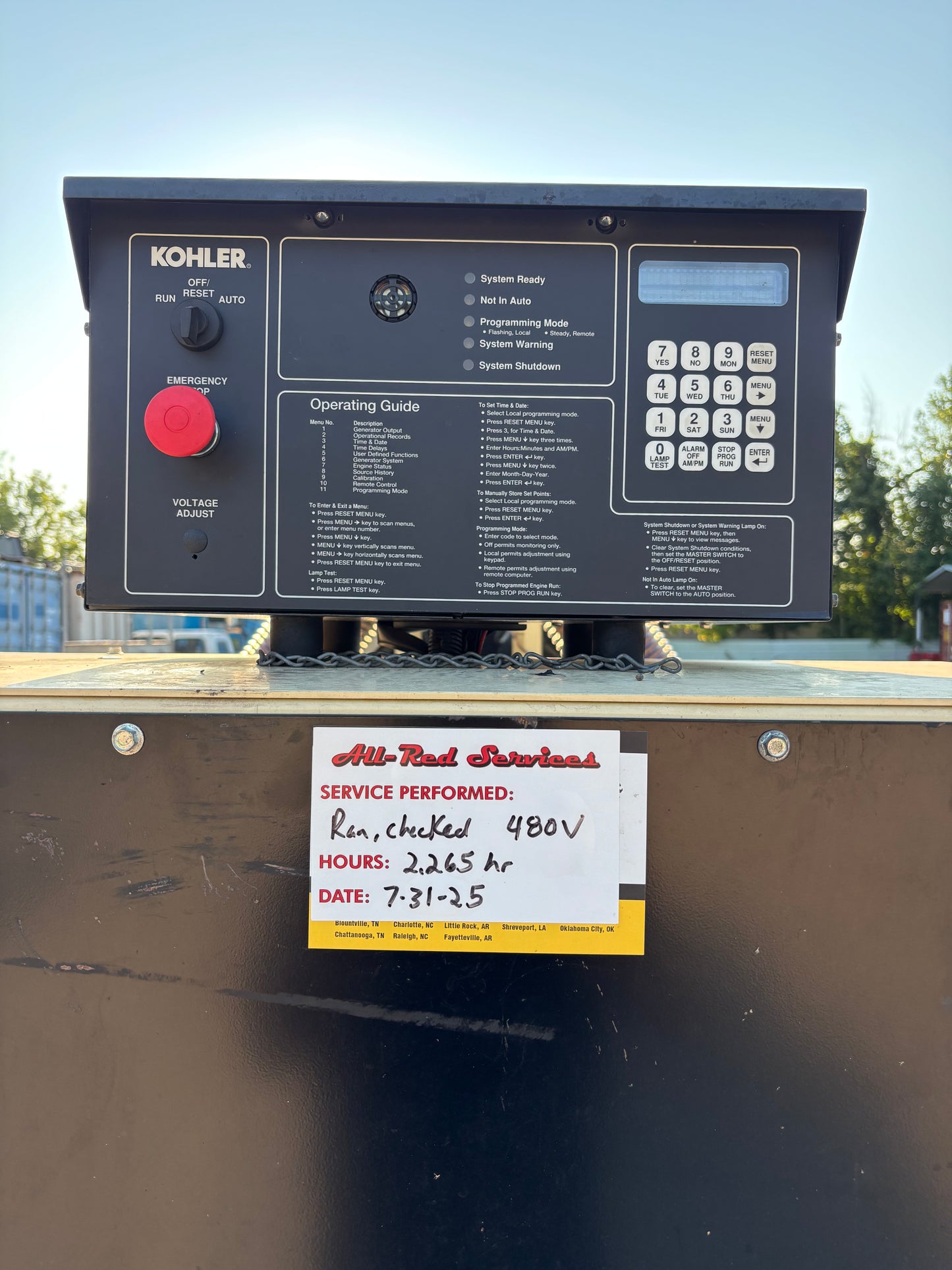 Kohler 450kw Diesel Generator