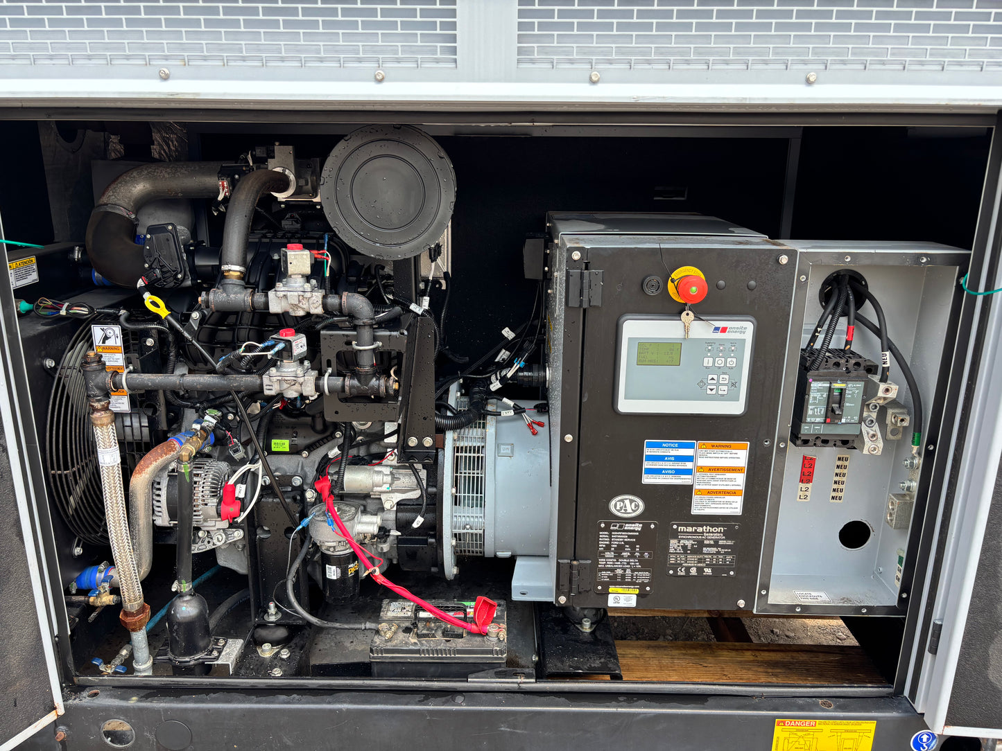 2017 MTU 28kw Generator Natural Gas/Propane 477 Hours
