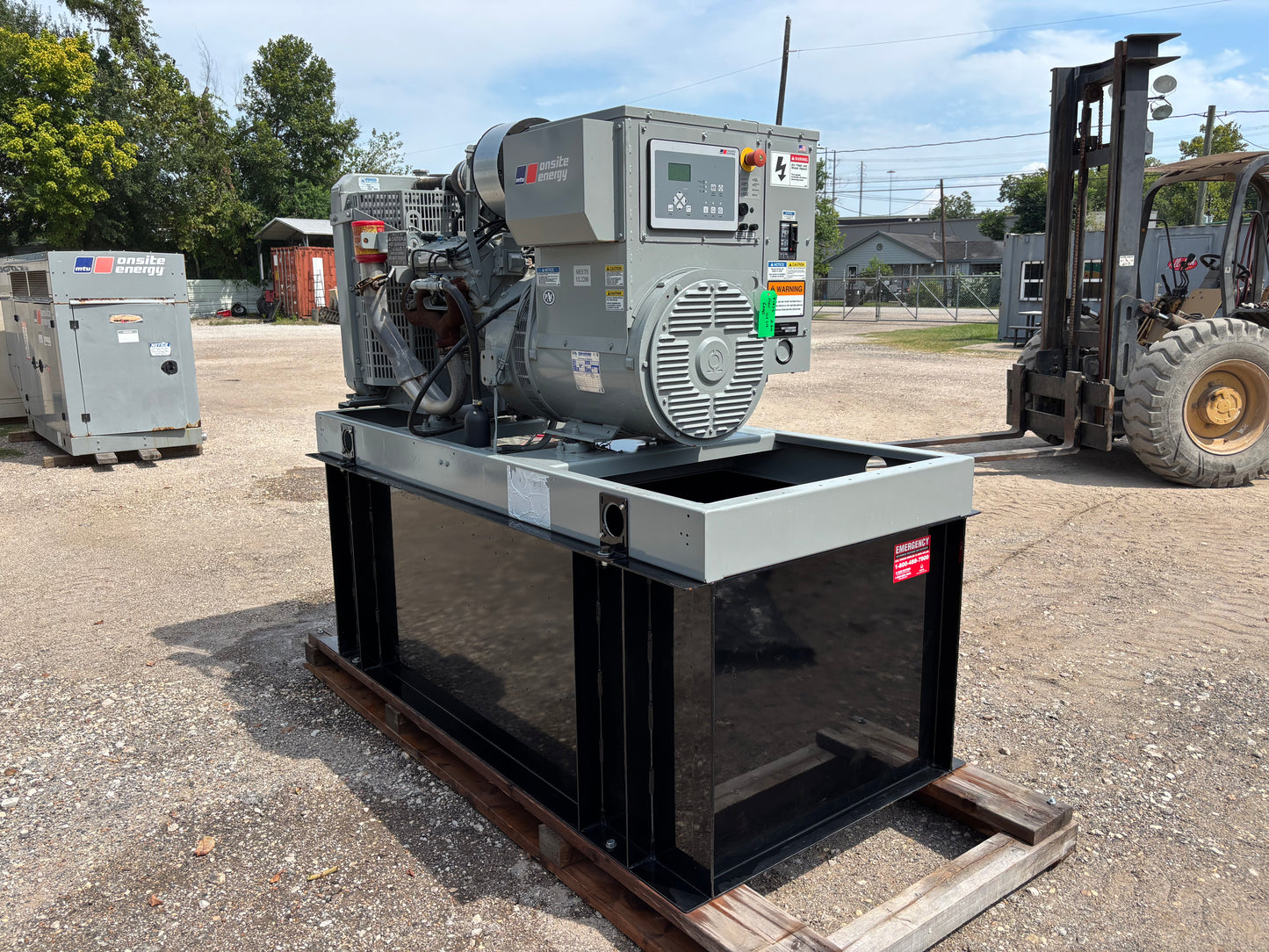 MTU Onsite 30kw Natural Gas Generator 129 Hours