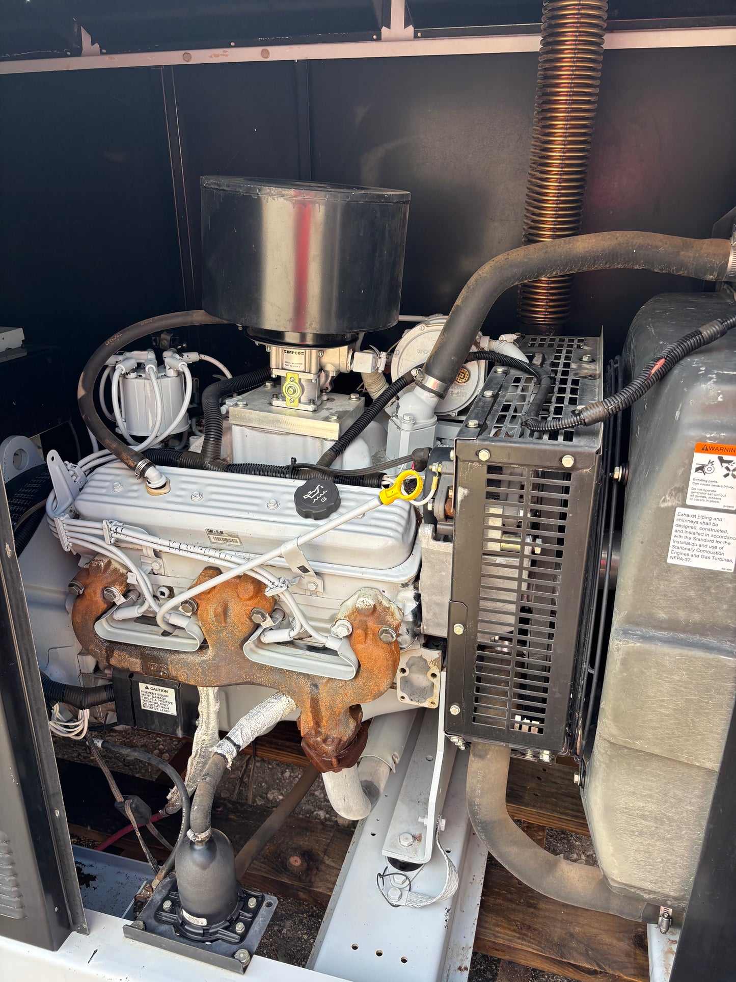 MTU 54kw Propane Generator 368 hours