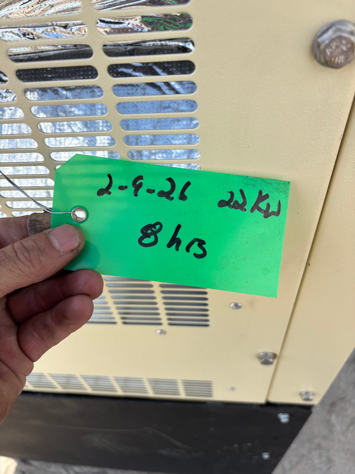 2021 Kohler 22kw Diesel Generator 8 hours