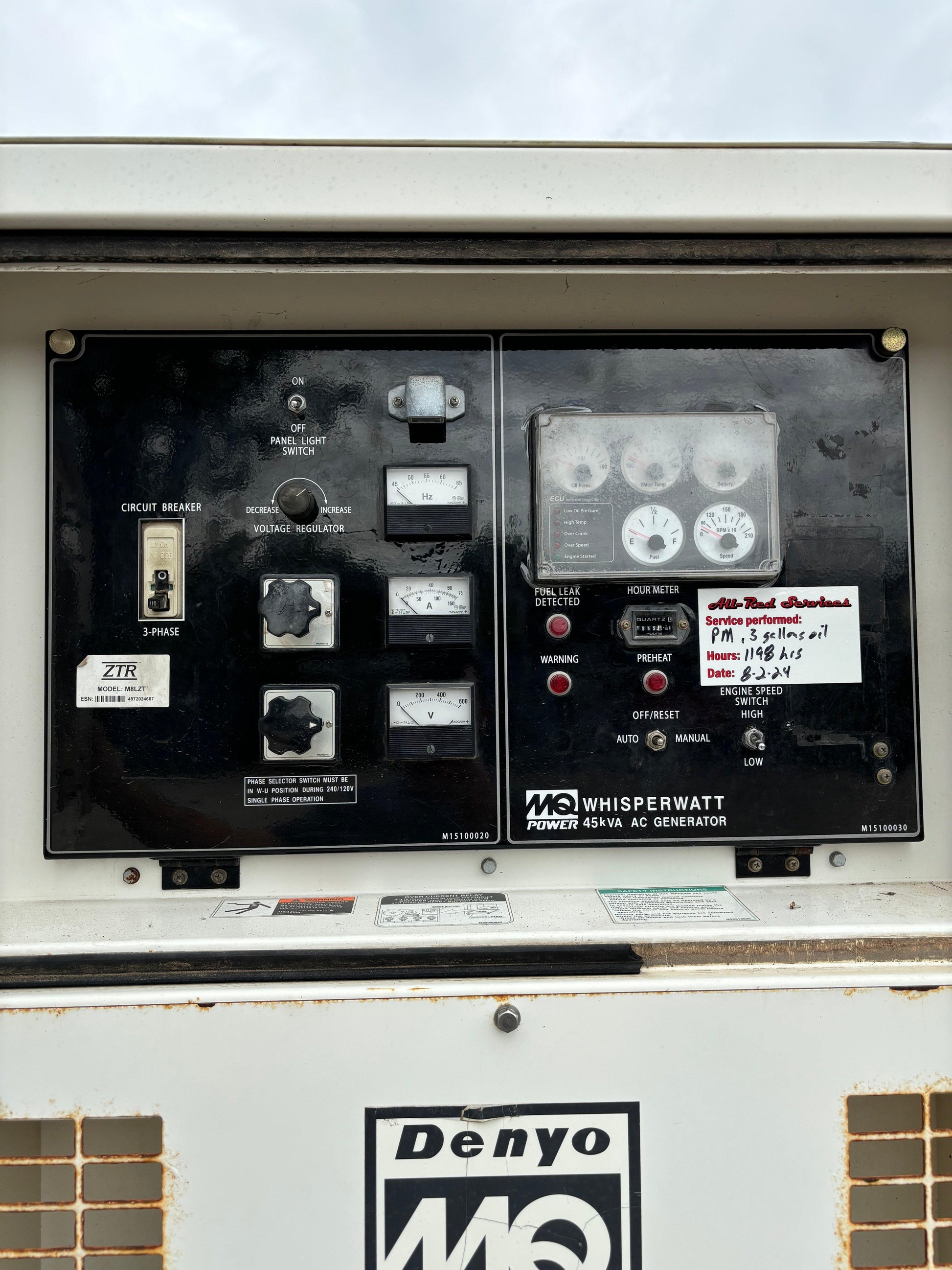 2014 MQ Power Multiquip 36kw 45kva Diesel Generator - All-Red Services LLC