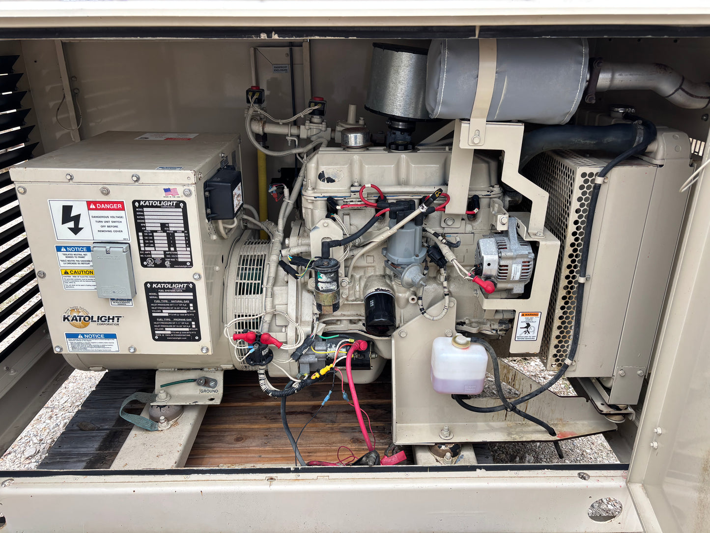 Katolight 15kw 19Kva Natural Gas Generator 363 Hours