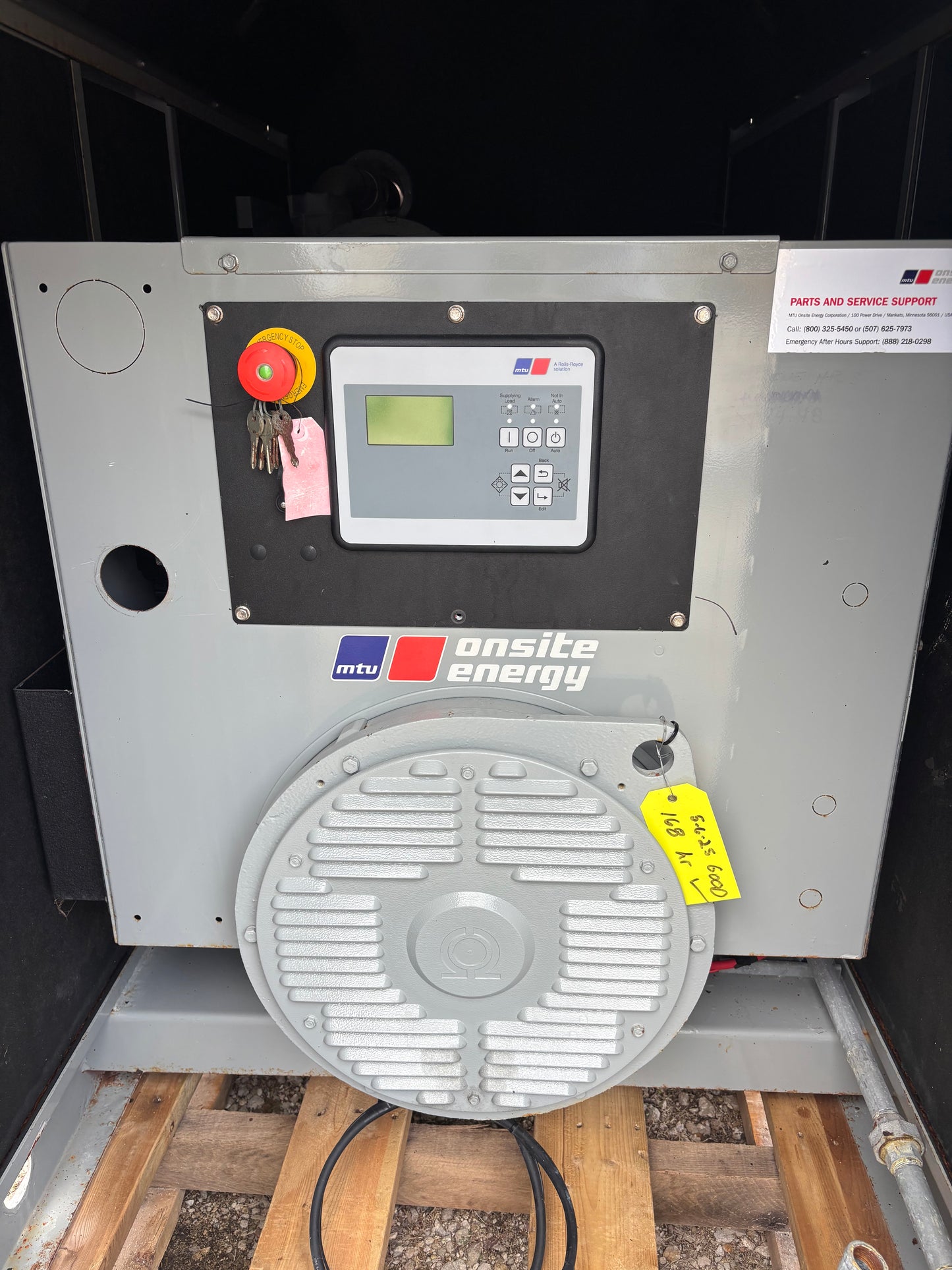 MTU 30kw Natural Gas/Propane Generator 168 Hours