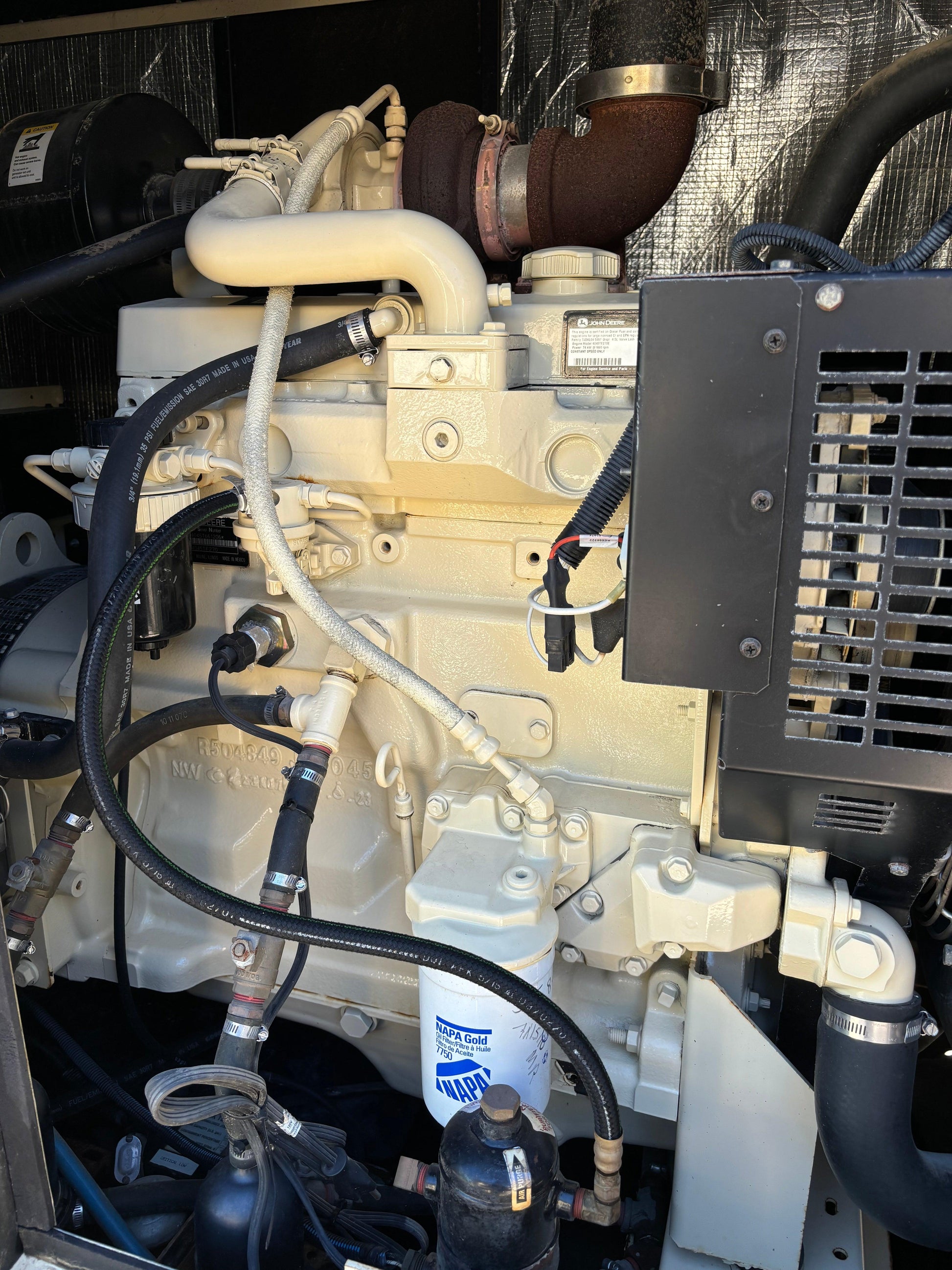 Kohler 62kw 78kva Diesel Generator John Deere 1,623 hours - All-Red Services LLC