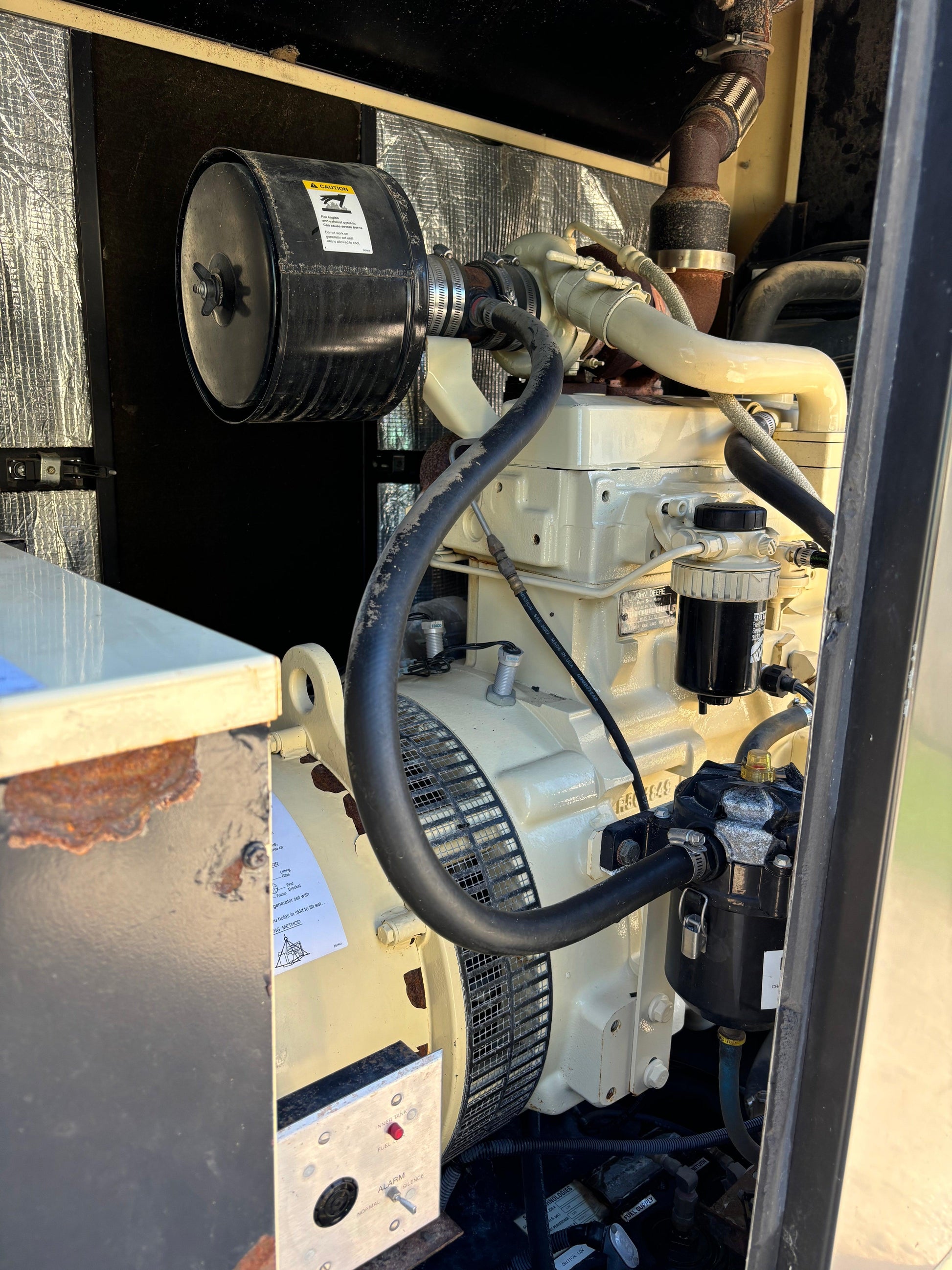 Kohler 62kw 78kva Diesel Generator John Deere 1,623 hours - All-Red Services LLC