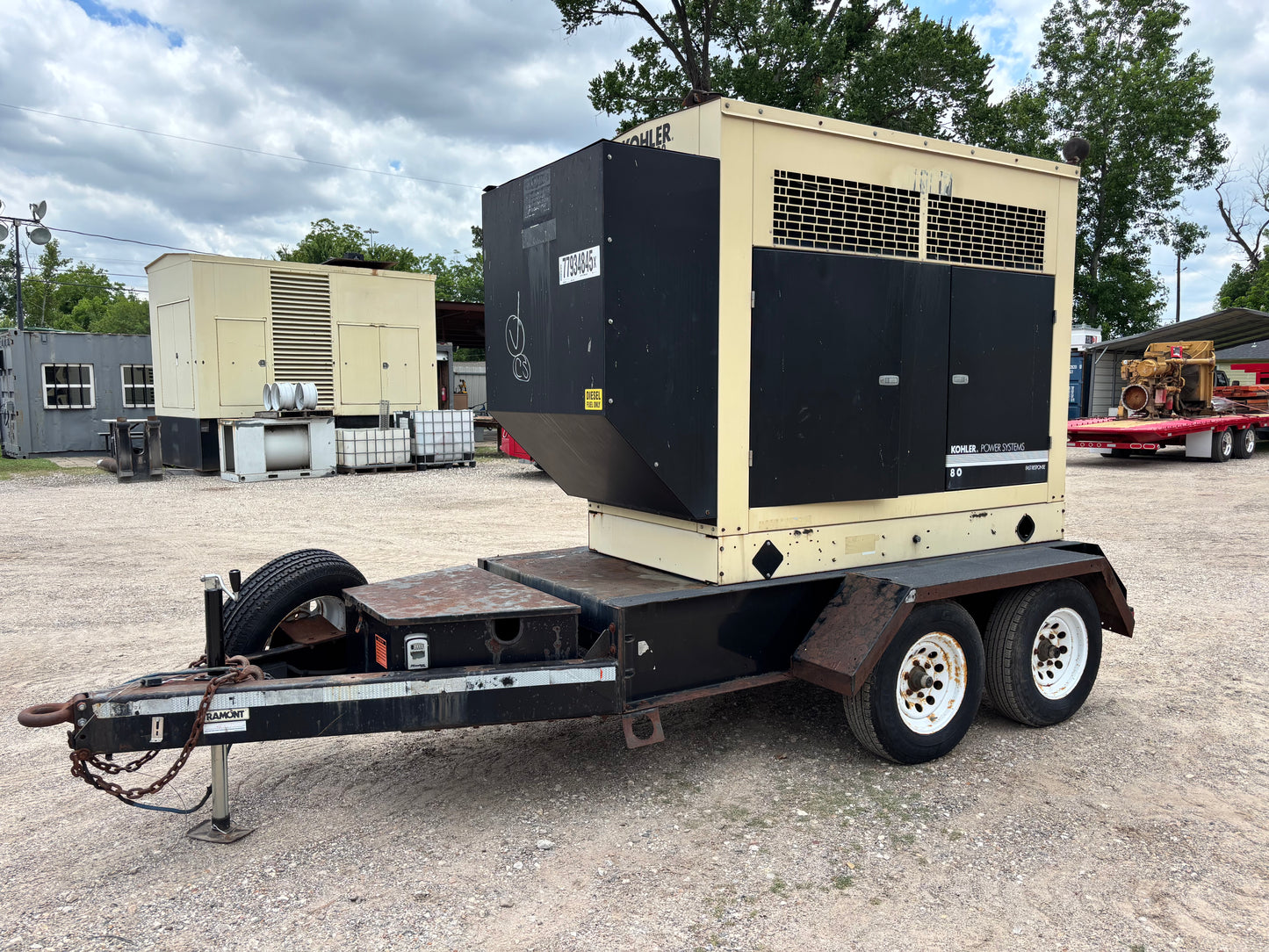 Kohler 80Kw 100Kva Diesel Portable Generator
