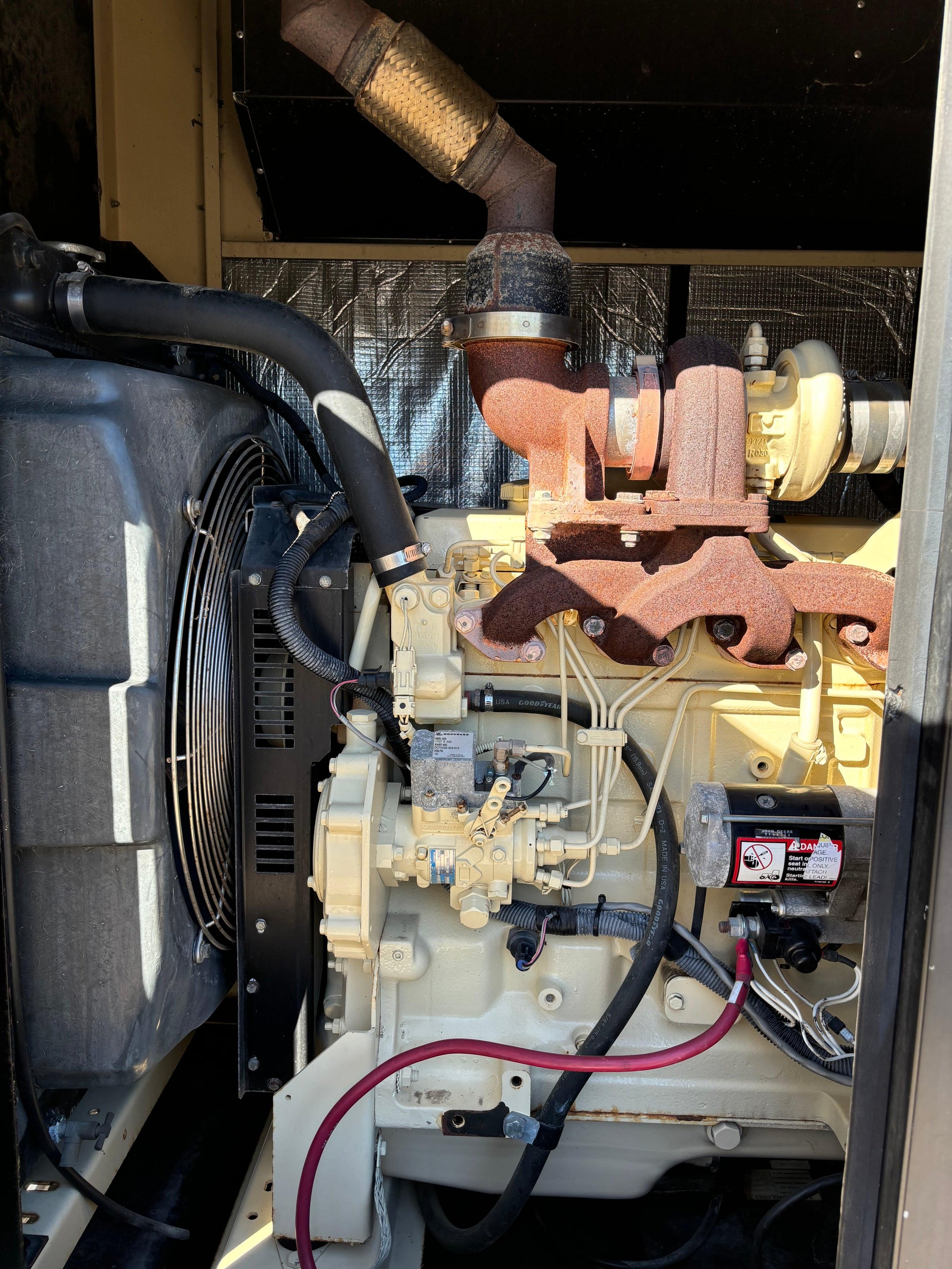 Kohler 62kw 78kva Diesel Generator John Deere 1,623 hours - All-Red Services LLC