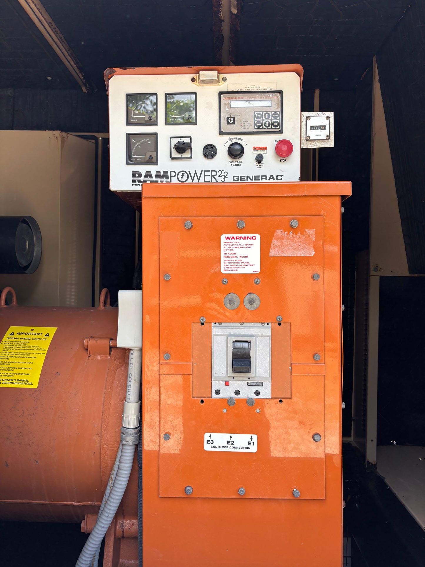 Generac 180kw 225Kva Diesel Generator 1,089 Hours
