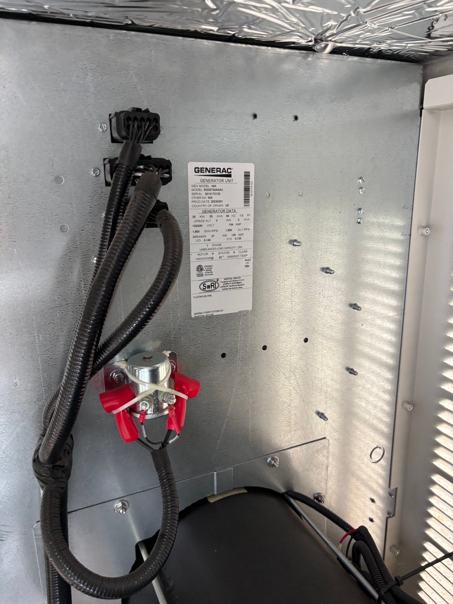 Generac 25kw Natural Gas Generator New Surplus