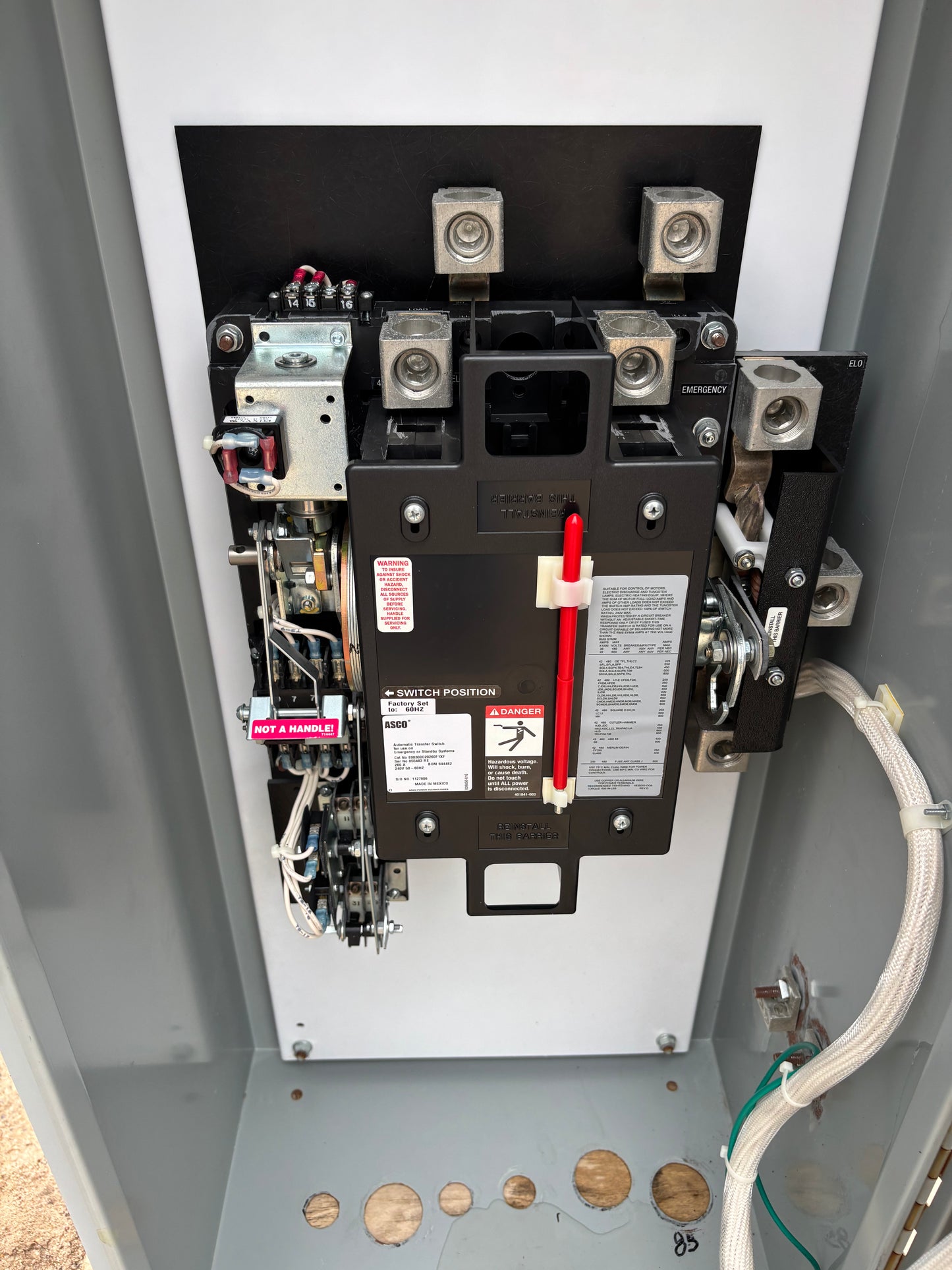 ASCO 260 AMP Automatic Transfer Switch