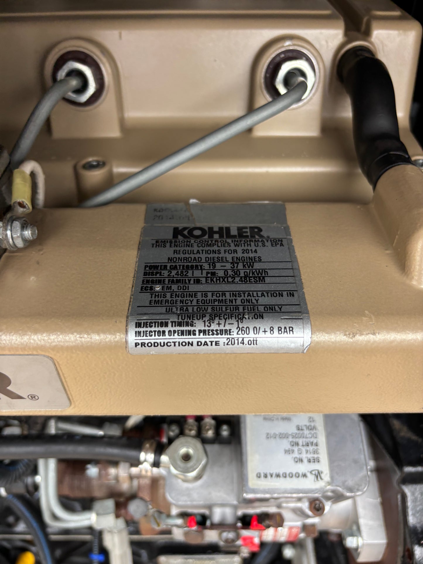 Kohler 22kw Diesel Generator 87 hours