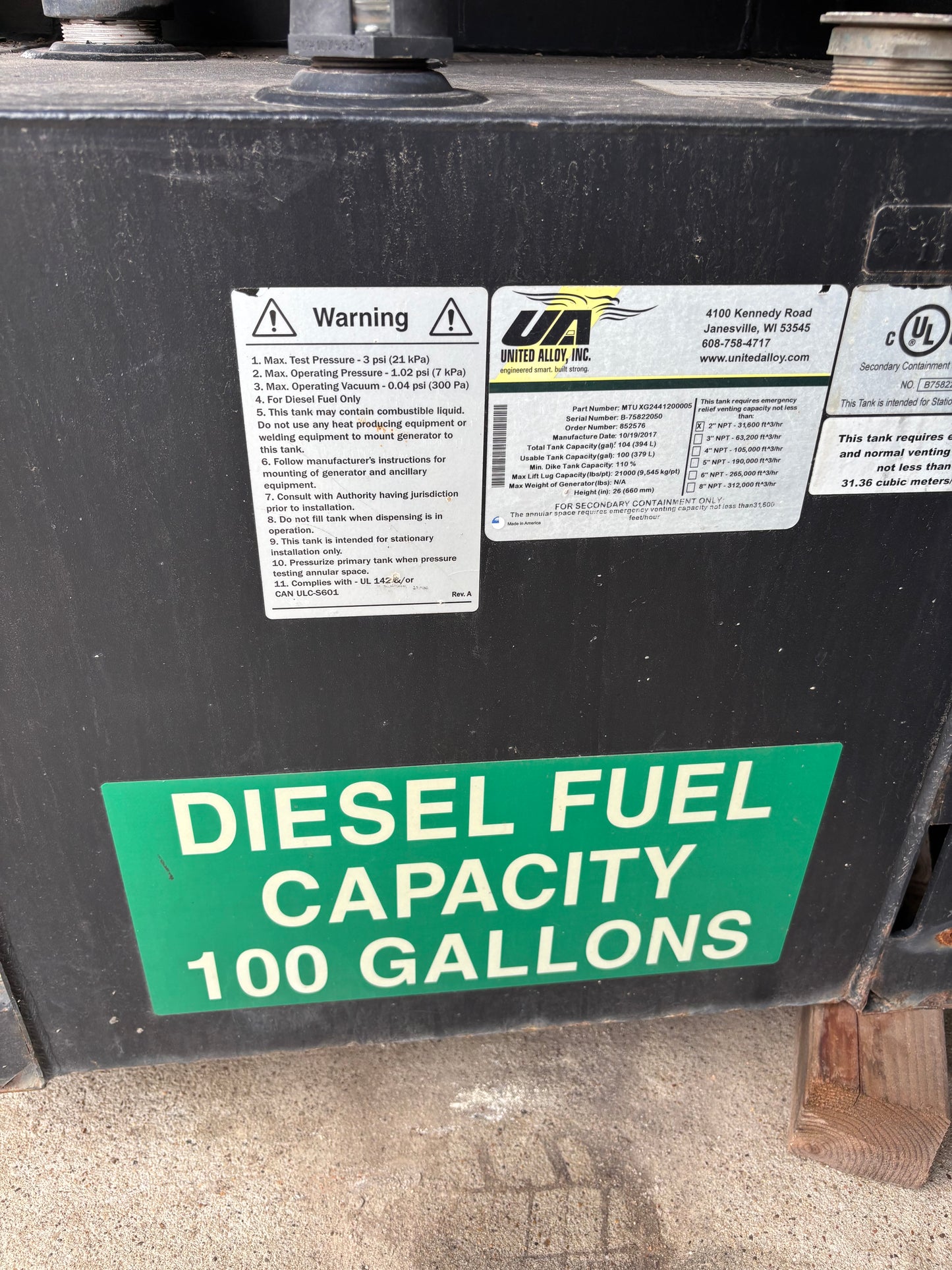 2017 MTU 20kw Diesel Generator Set 63 Hours