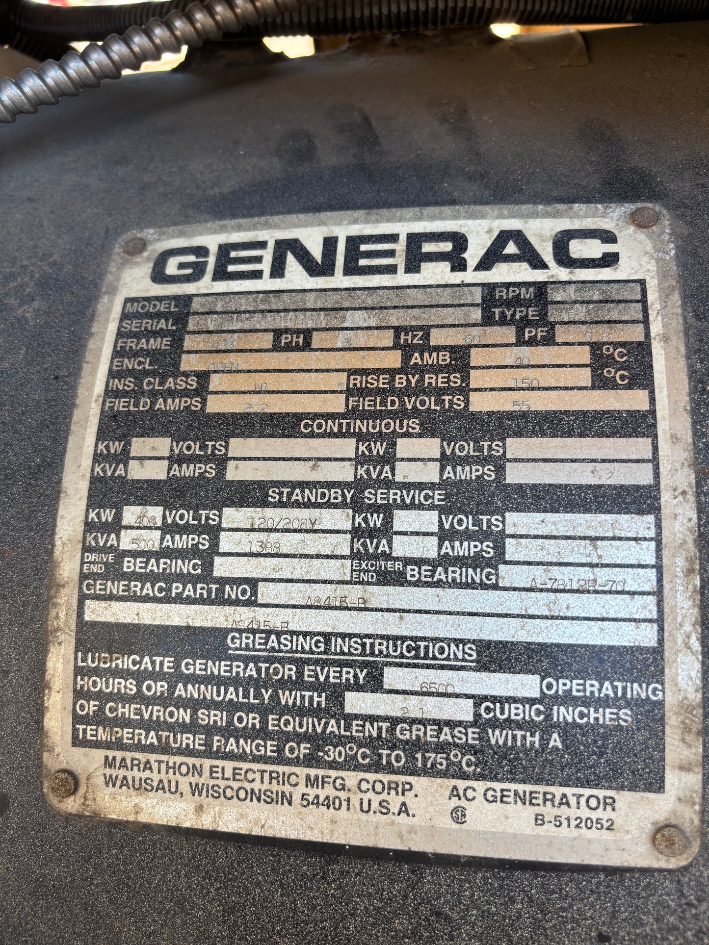 Generac 400kw Diesel Generator