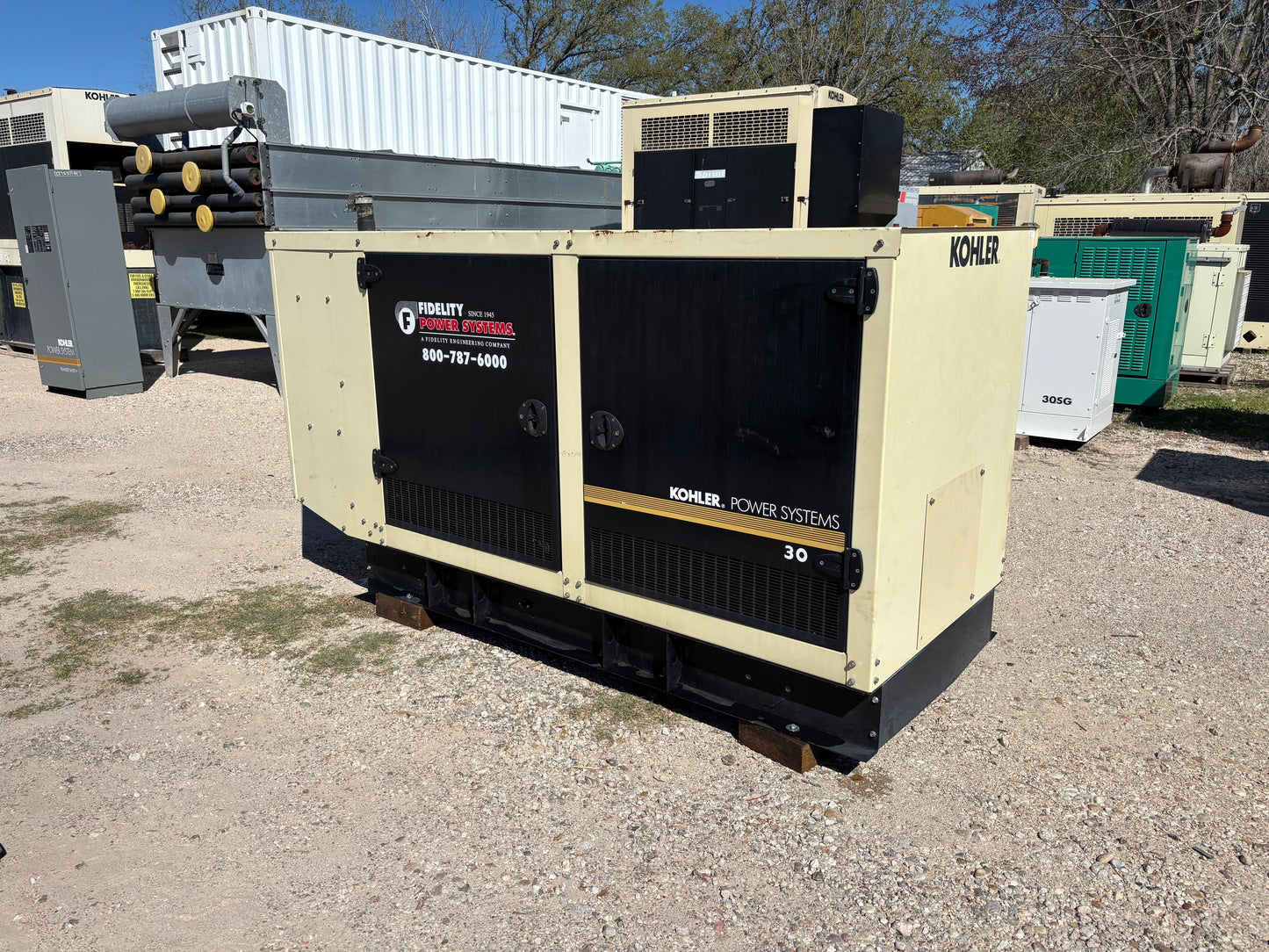 2011 Kohler 30kw 38Kva Natural Gas/Propane  Generator 223 hours
