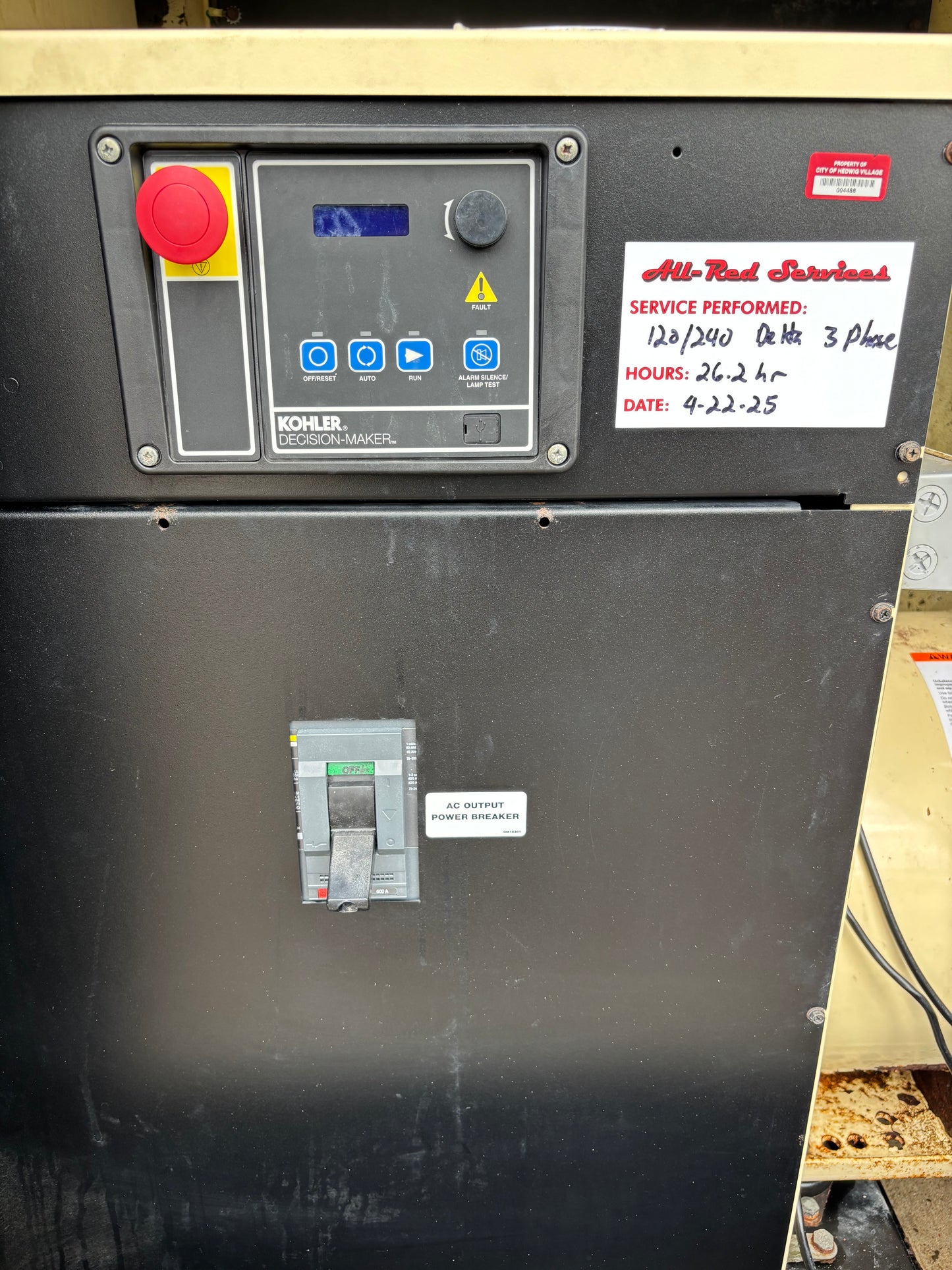2011 Kohler 150kw 187kva Natural Gas Generator 26 hours