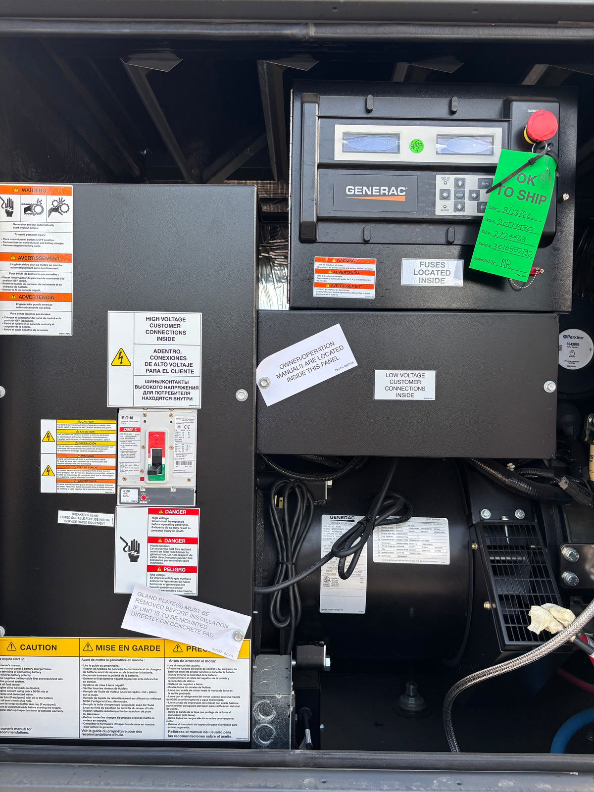 Generac 30kw 37kva Diesel Generator New Surplus