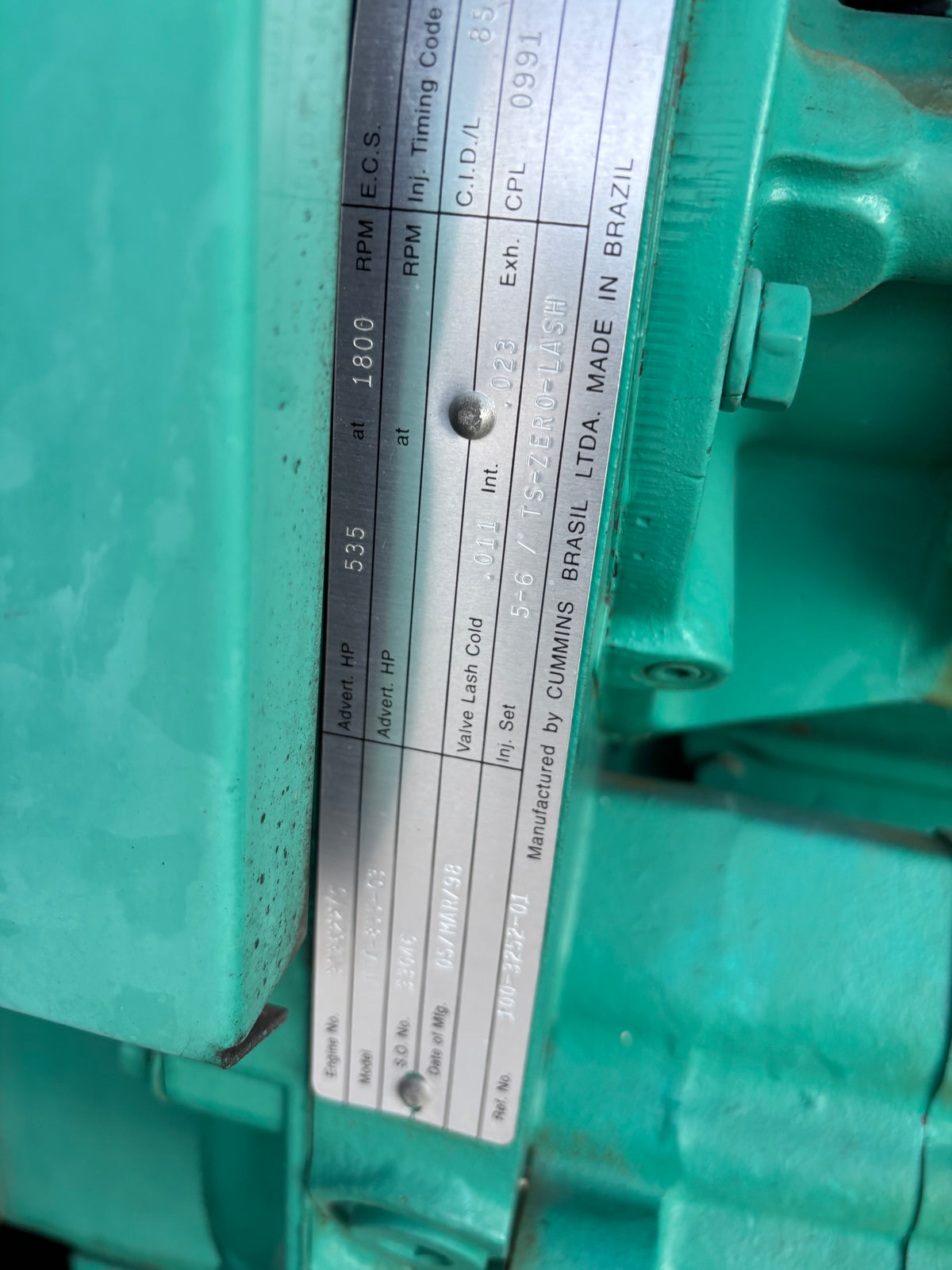 Cummins 350kw 437kva Diesel Generator 797 Hours