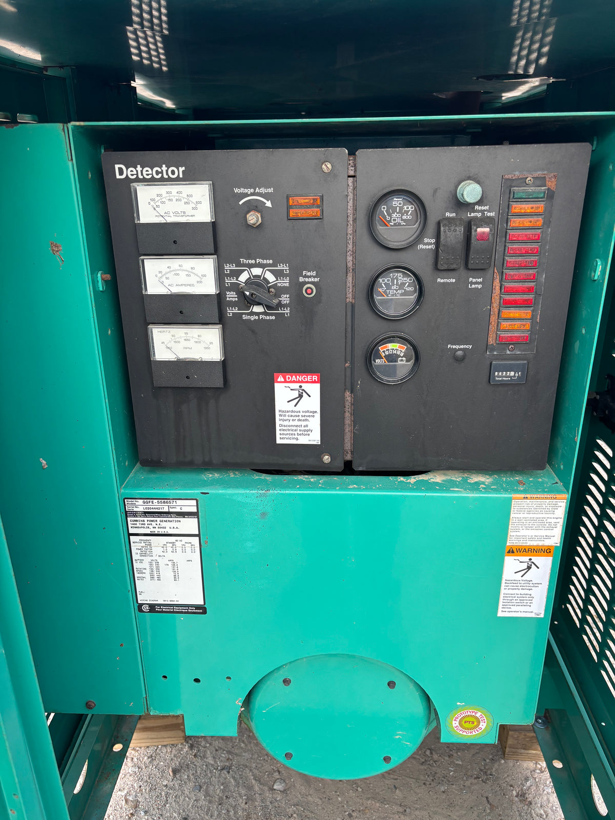 Cummins 42kw 52Kva Natural Gas Generator 422 Hours