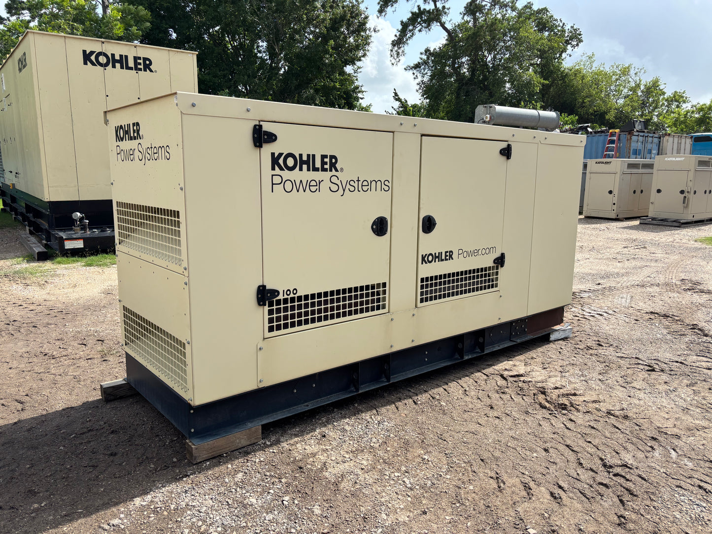 Kohler 98kw 123kva Natural Gas Generator 305 Hours