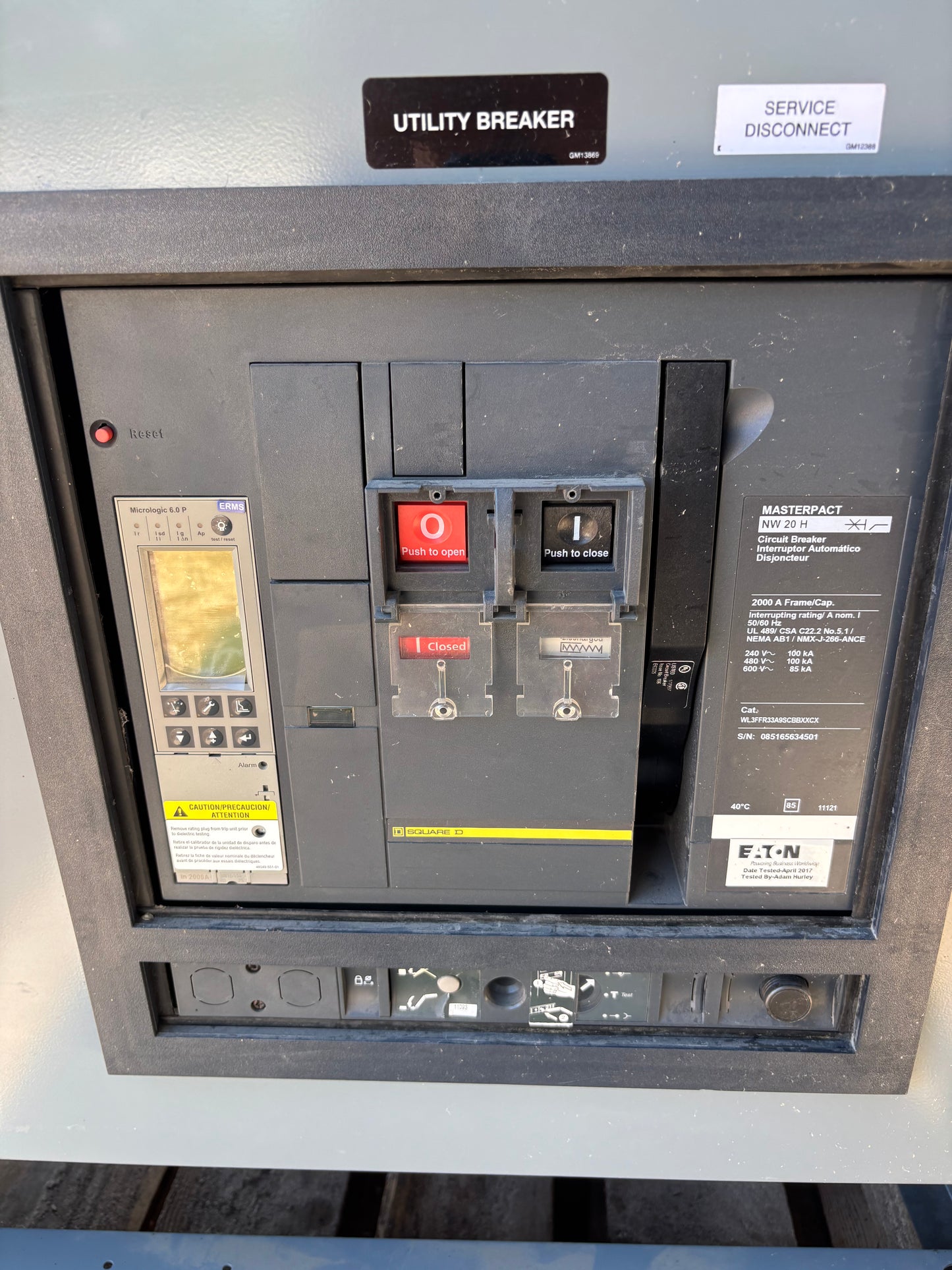 Kohler 2000amp Automatic Transfer Switch