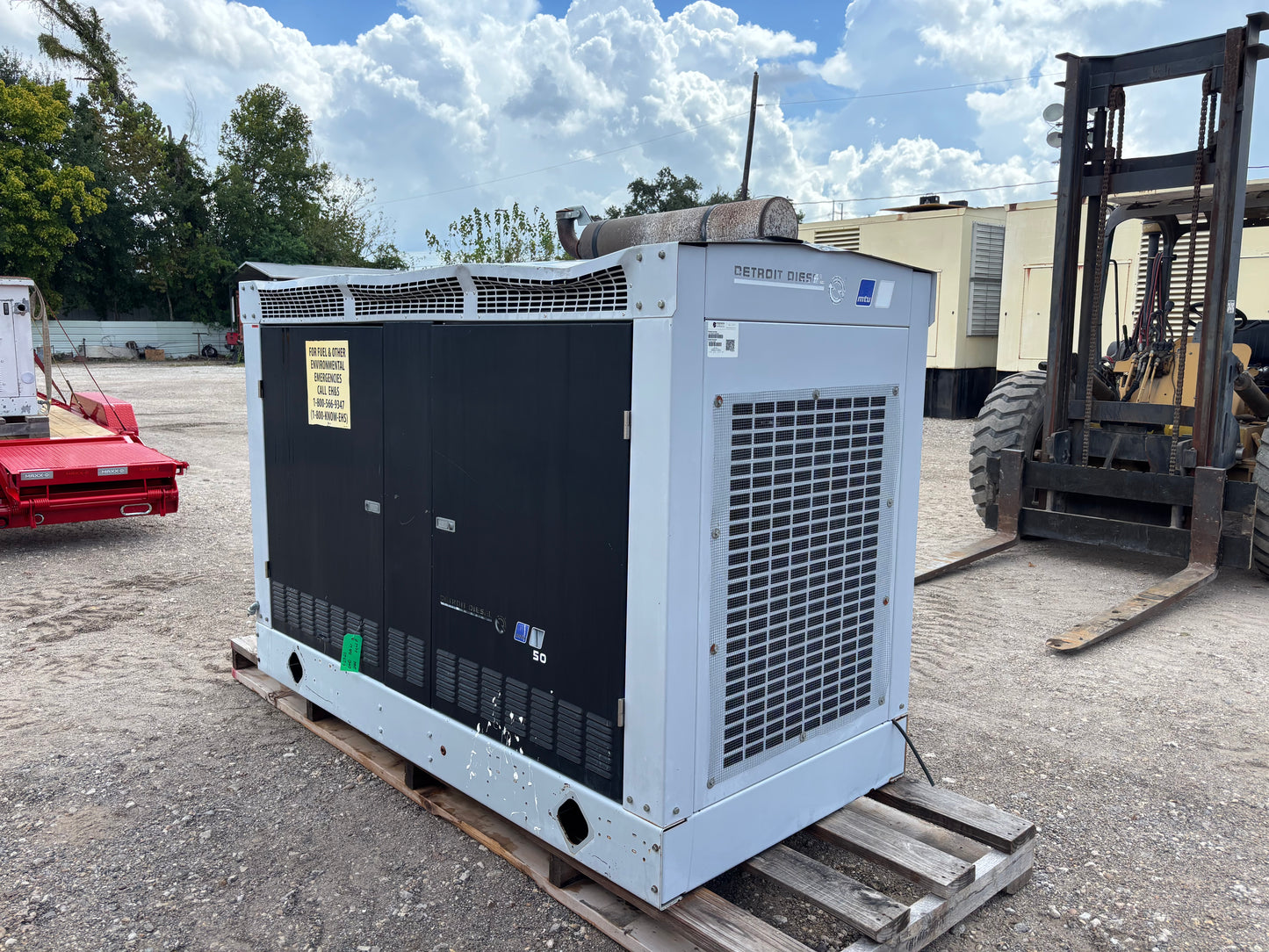 MTU 54kw Propane Generator 368 hours