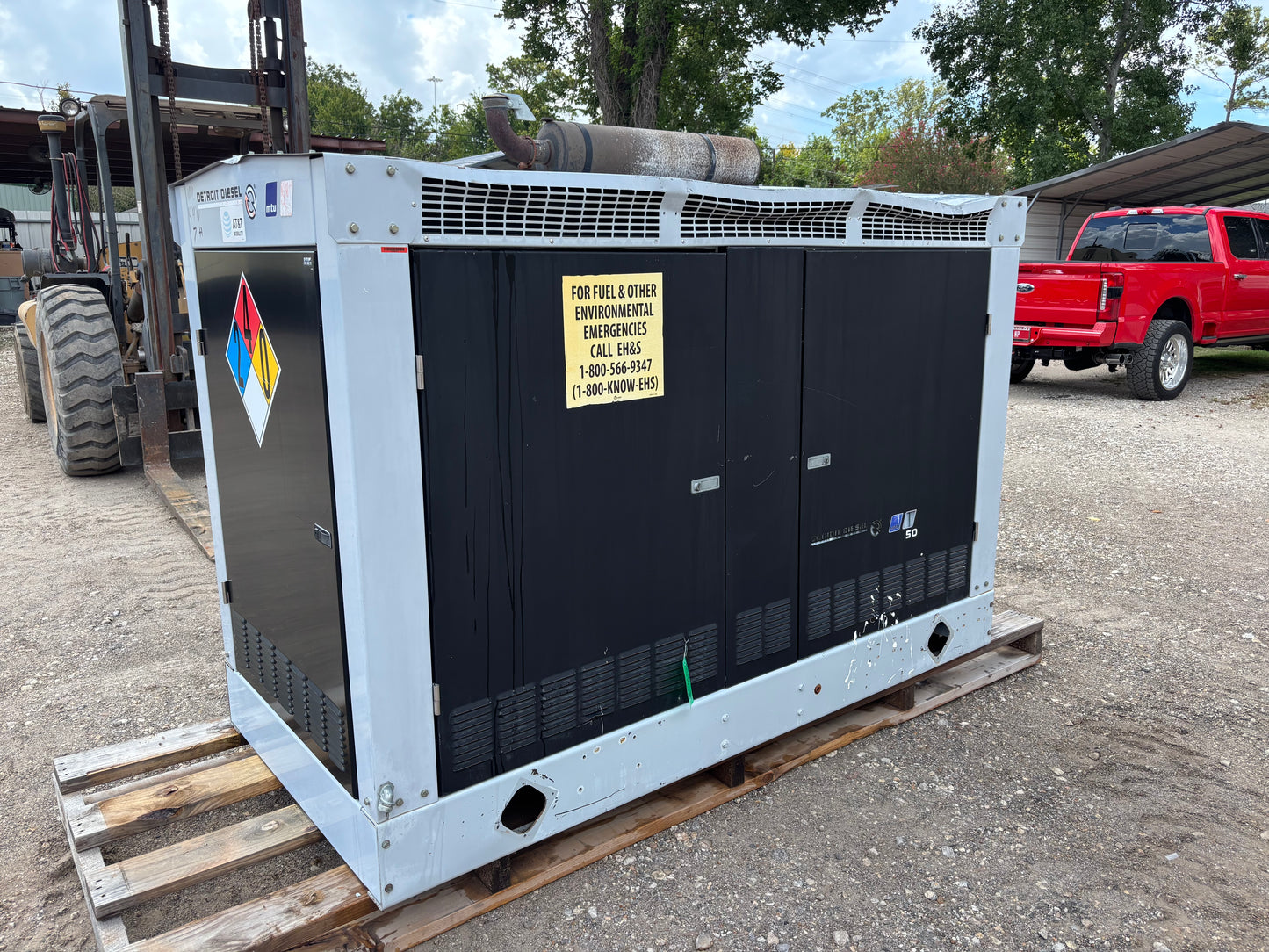 MTU 54kw Propane Generator 368 hours