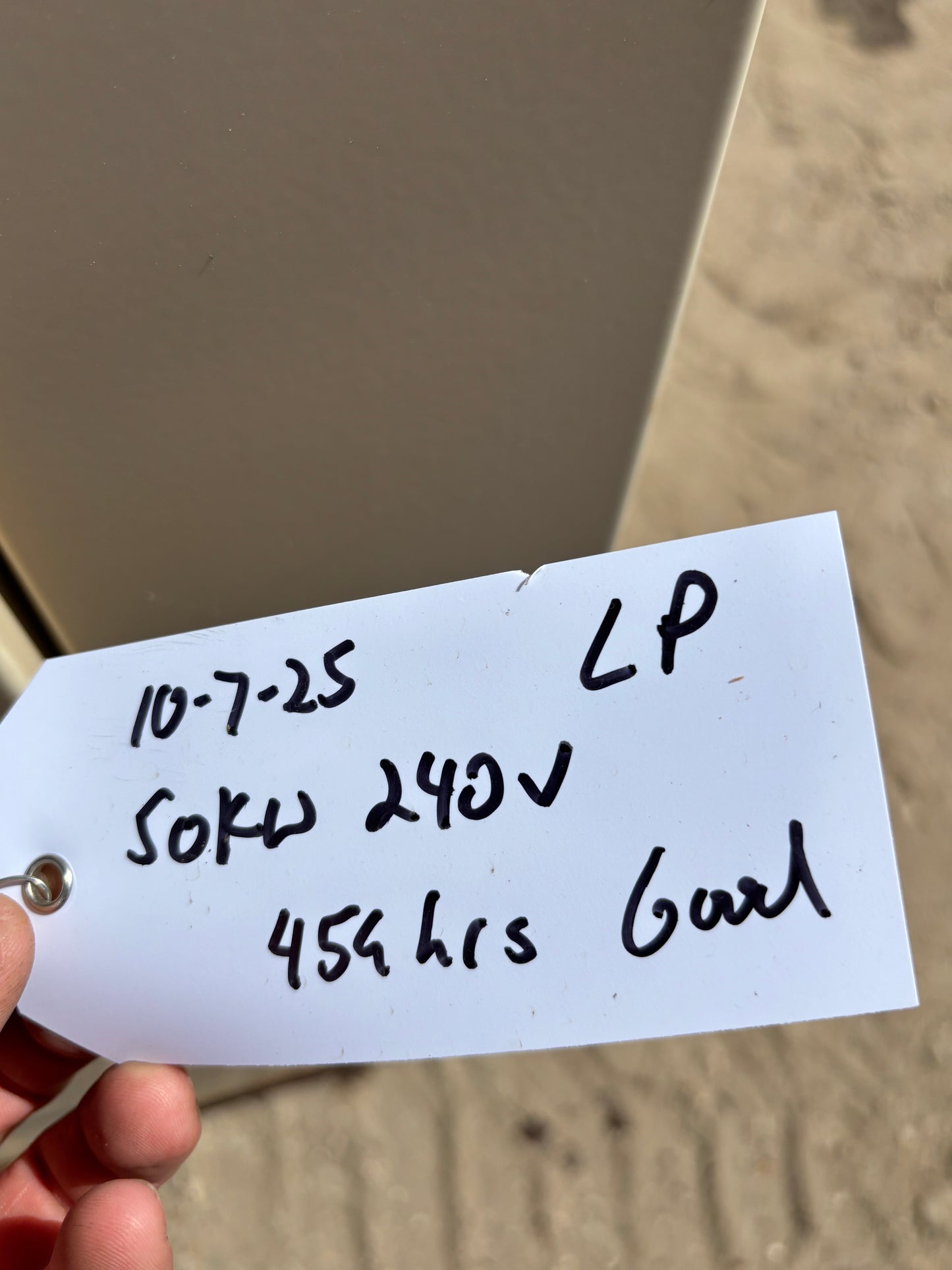 MTU Onsite 50kw Natural Gas/Propane Generator 459 Hours