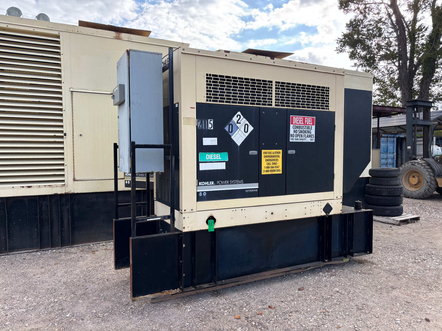 Kohler 80kw Diesel Generator 758 Hours