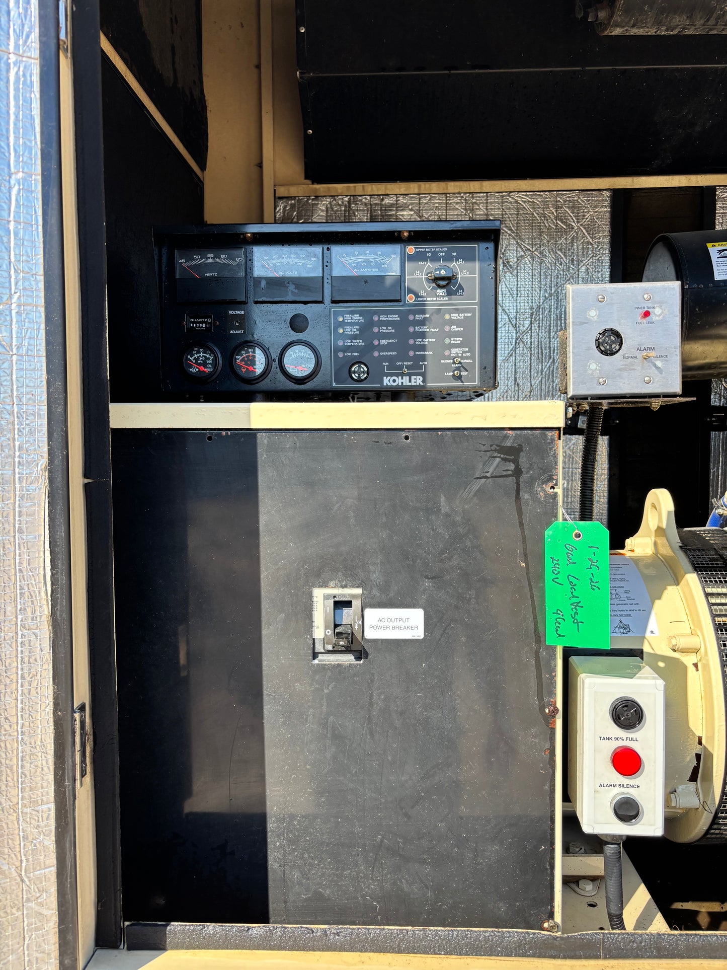 Kohler 40kw Diesel Generaor 639 Hours
