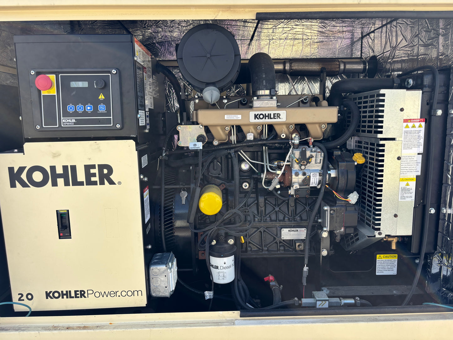 2021 Kohler 22kw Diesel Generator 8 hours