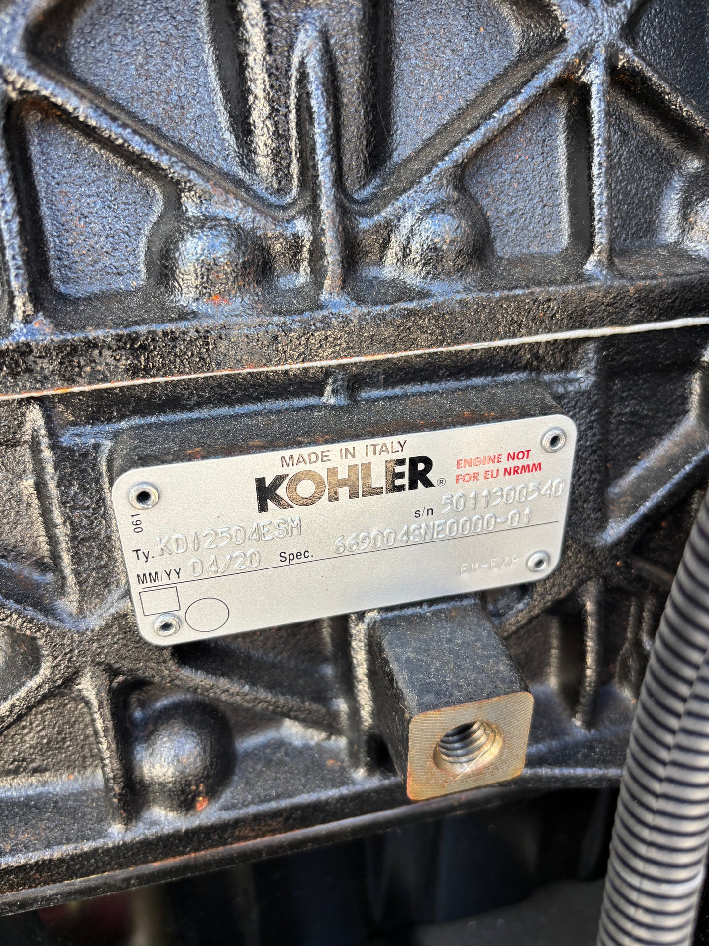 2021 Kohler 22kw Diesel Generator 8 hours