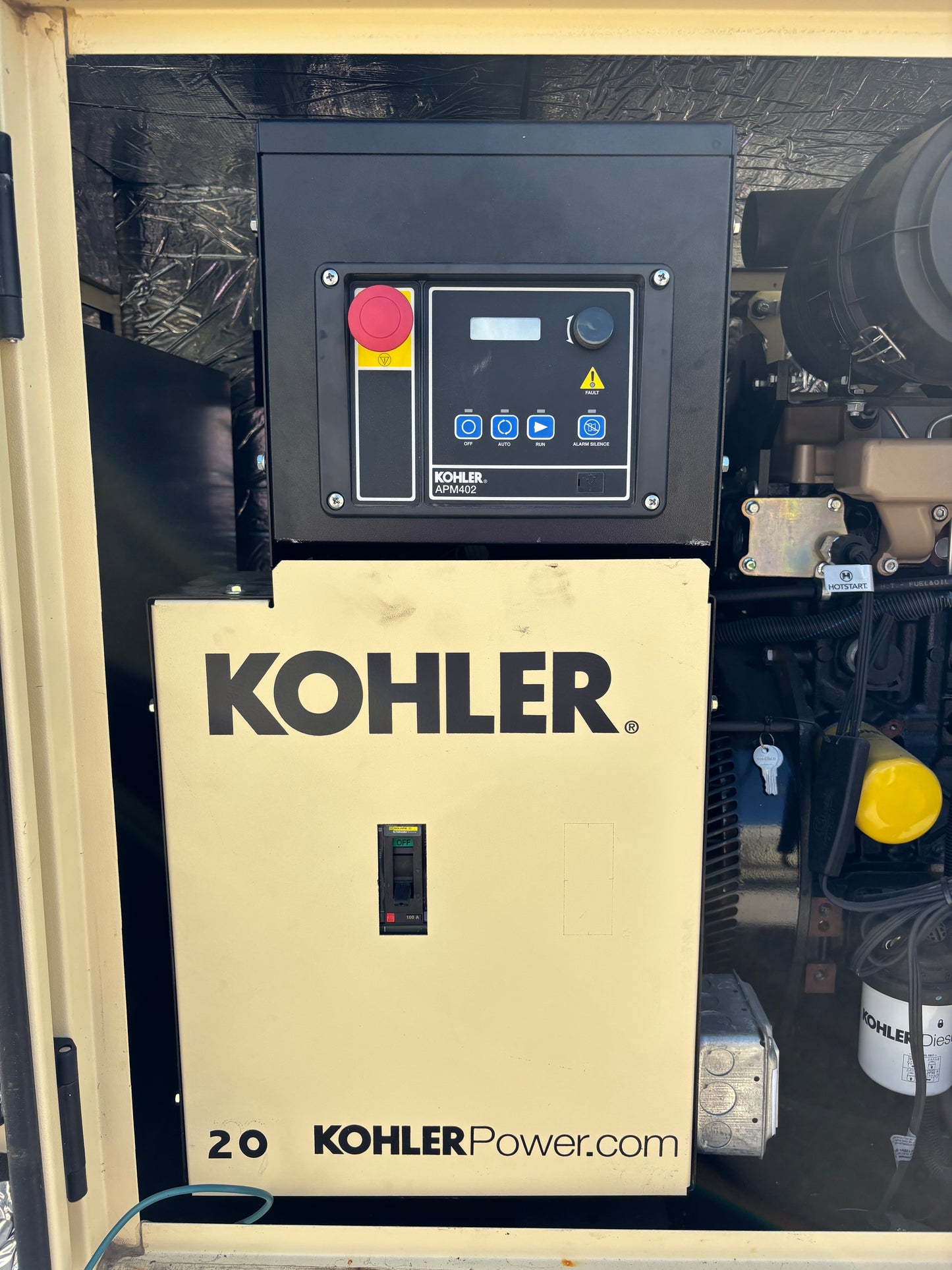 2021 Kohler 22kw Diesel Generator 8 hours