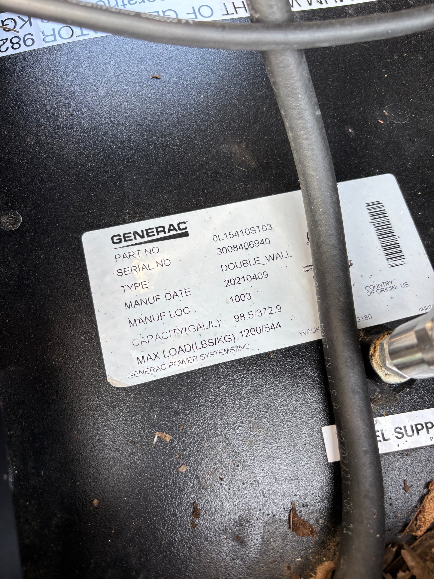 Generac 15kw Diesel Generarator New Surplus 0.3 hours