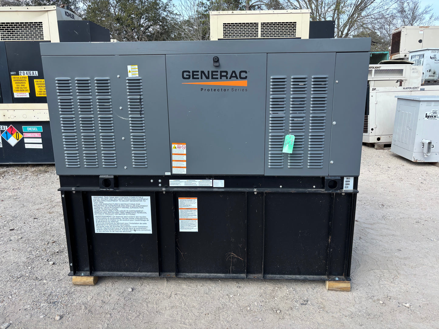 Generac 15kw Diesel Generarator New Surplus 0.3 hours
