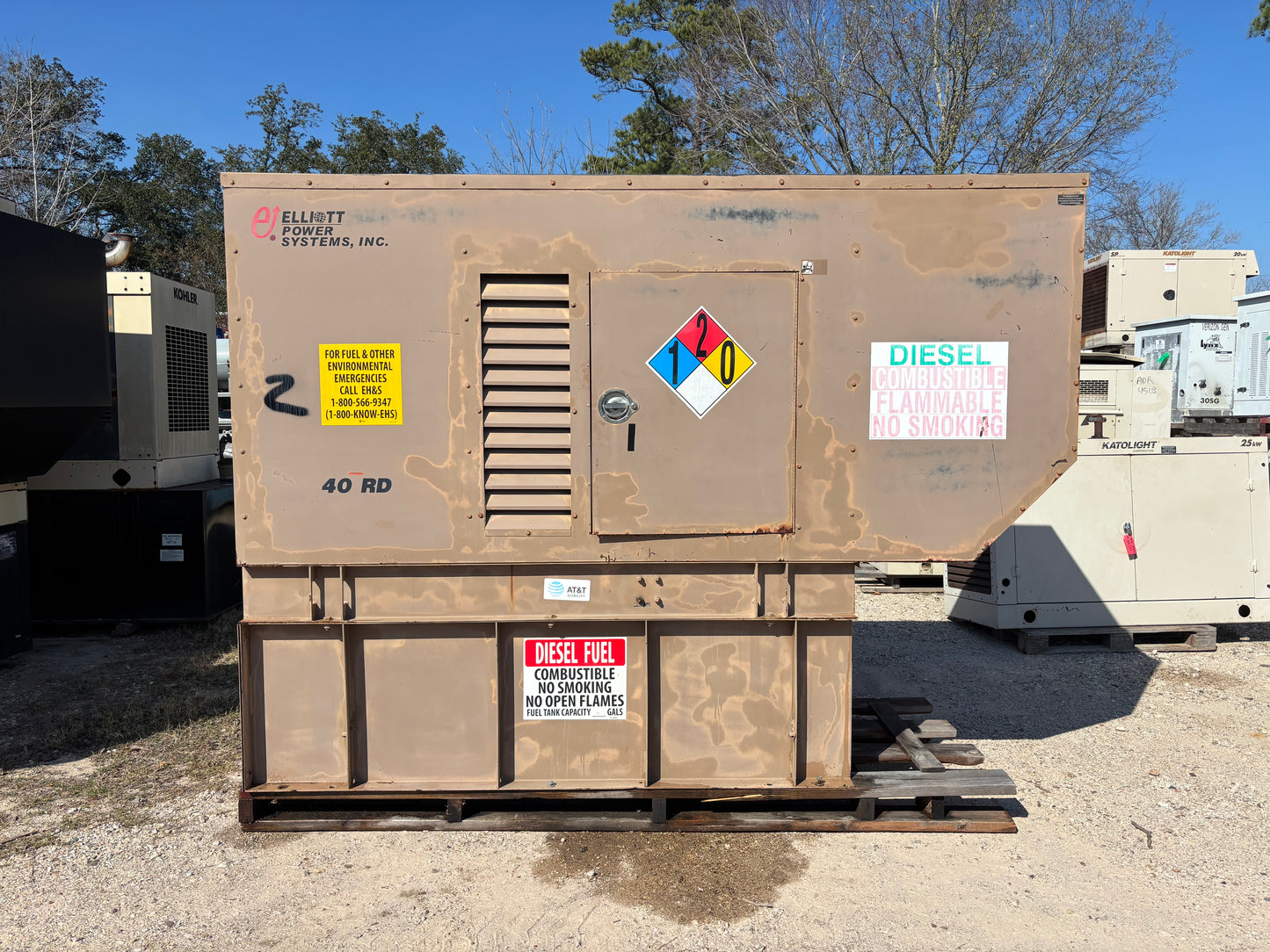 Elliot Power Systems 40kw Diesel Generator 475 Hours