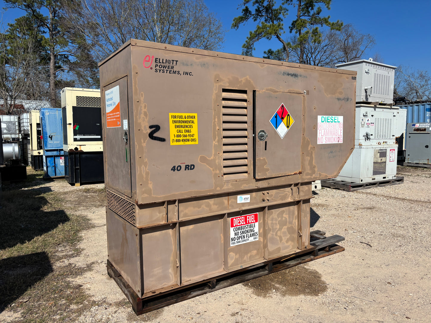 Elliot Power Systems 40kw Diesel Generator 475 Hours