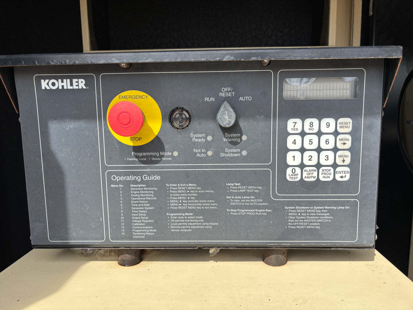 Kohler 30kw Diesel Generator 359 Hours