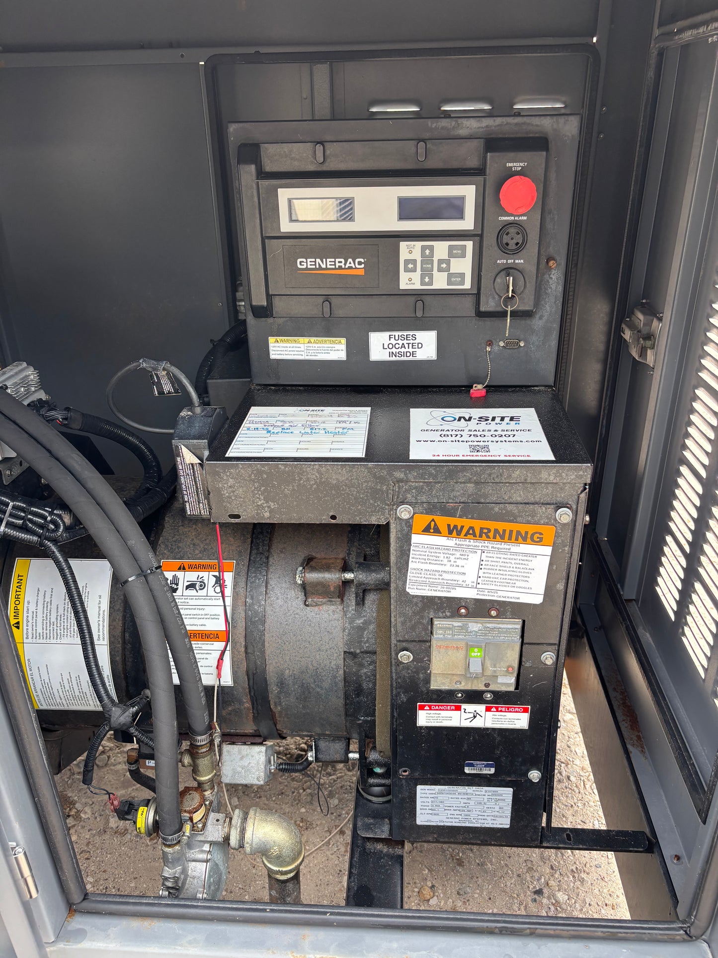 Generac 70kw Natural Gas Generator 480v 832 hours