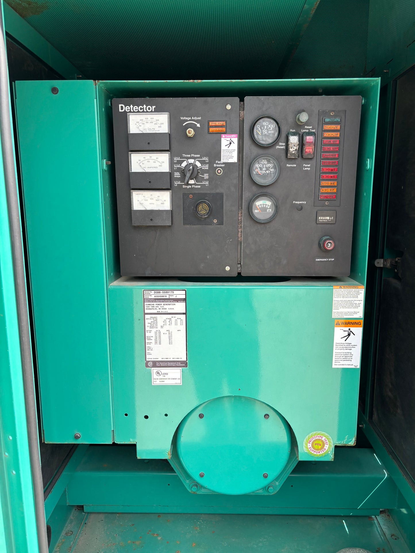 Cummins 35kw Diesel Generator 371 Hours