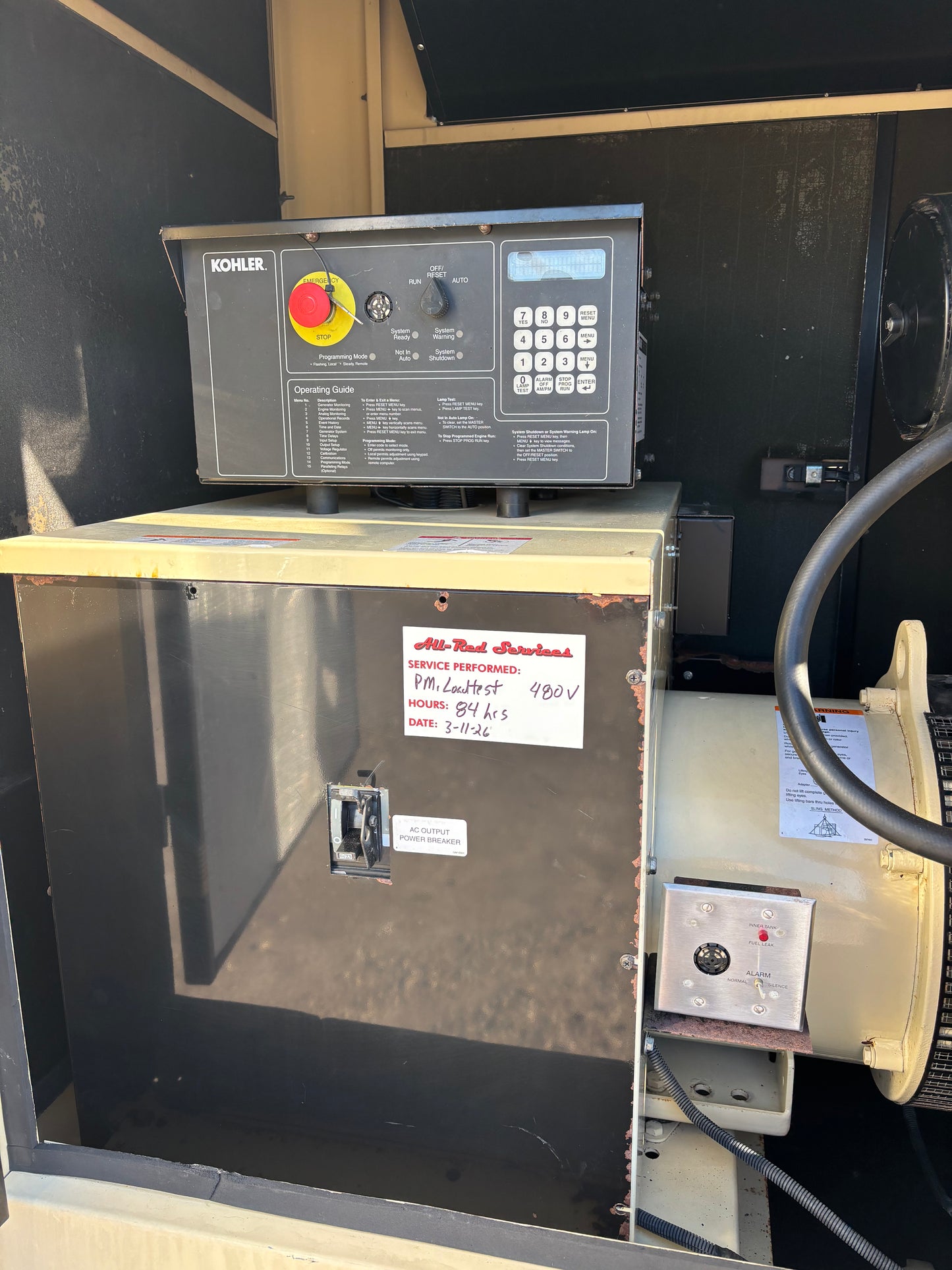 Kohler 62kw Diesel Generator 84 Hours