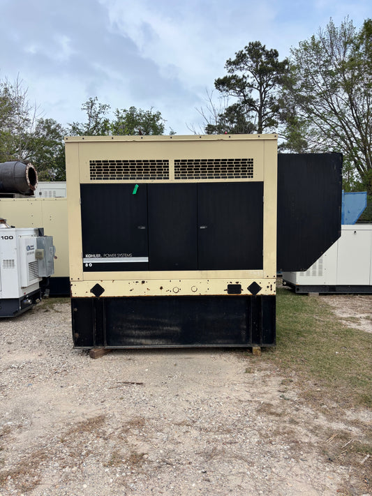 Kohler 80kw 100Kva Diesel Generator 734 Hours