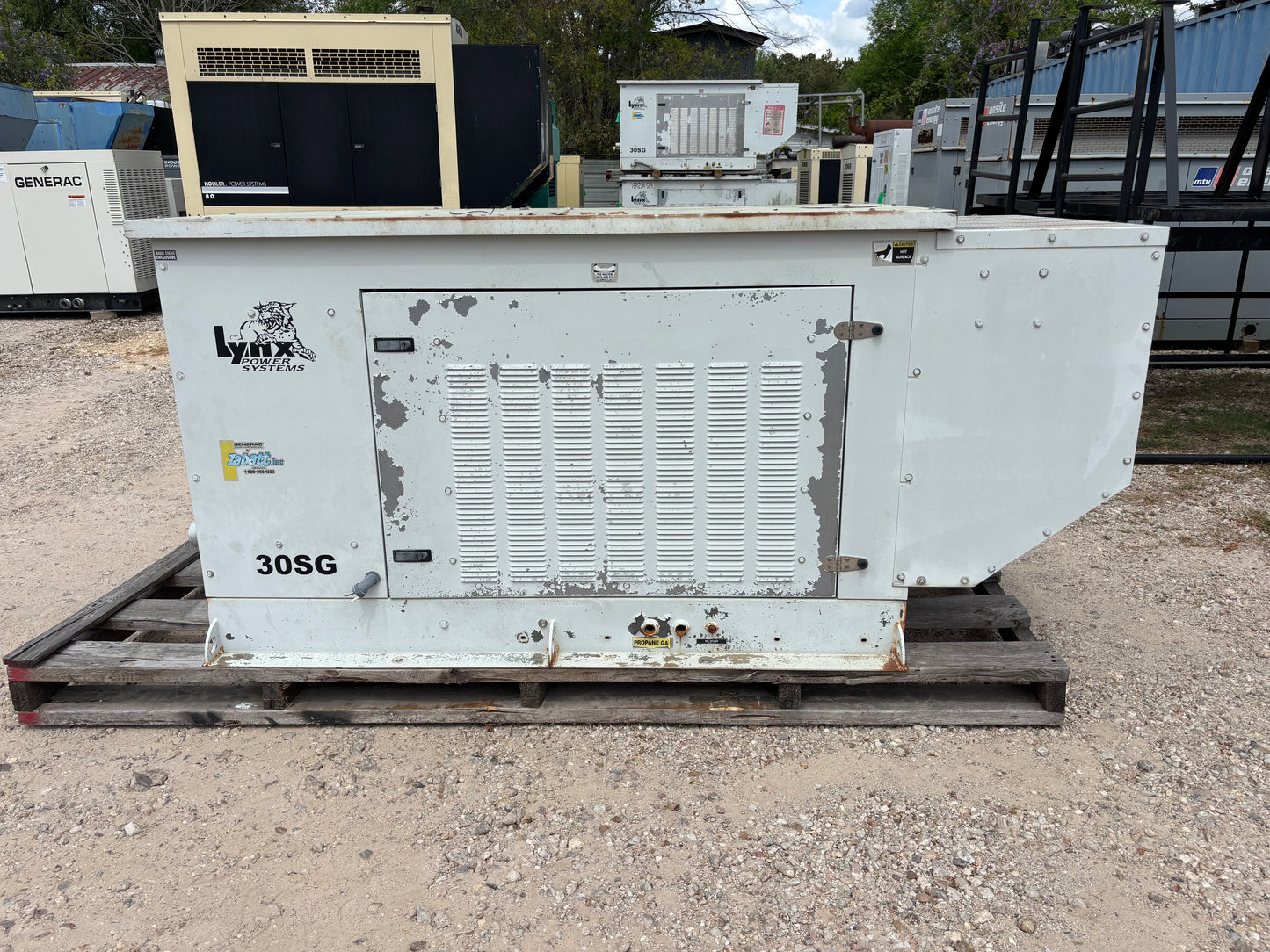 Lynx 30kw Natural gas/Propane Generator 491 Hours