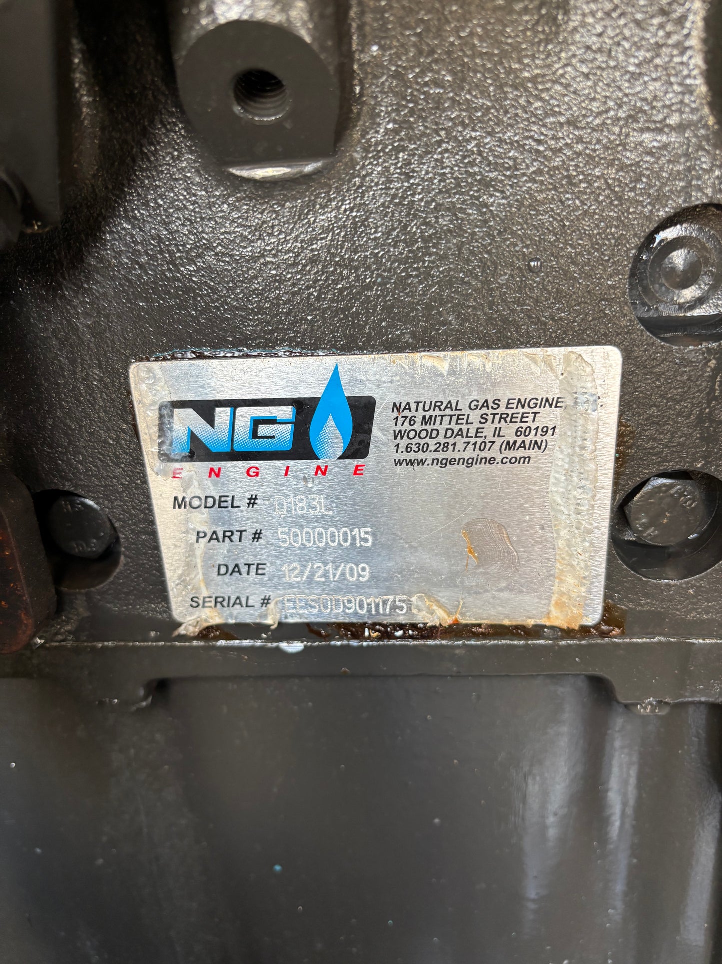Kohler 355kw Natural Gas Generator 285 Hours